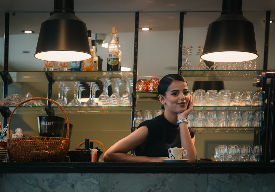 Customer service smile counter
