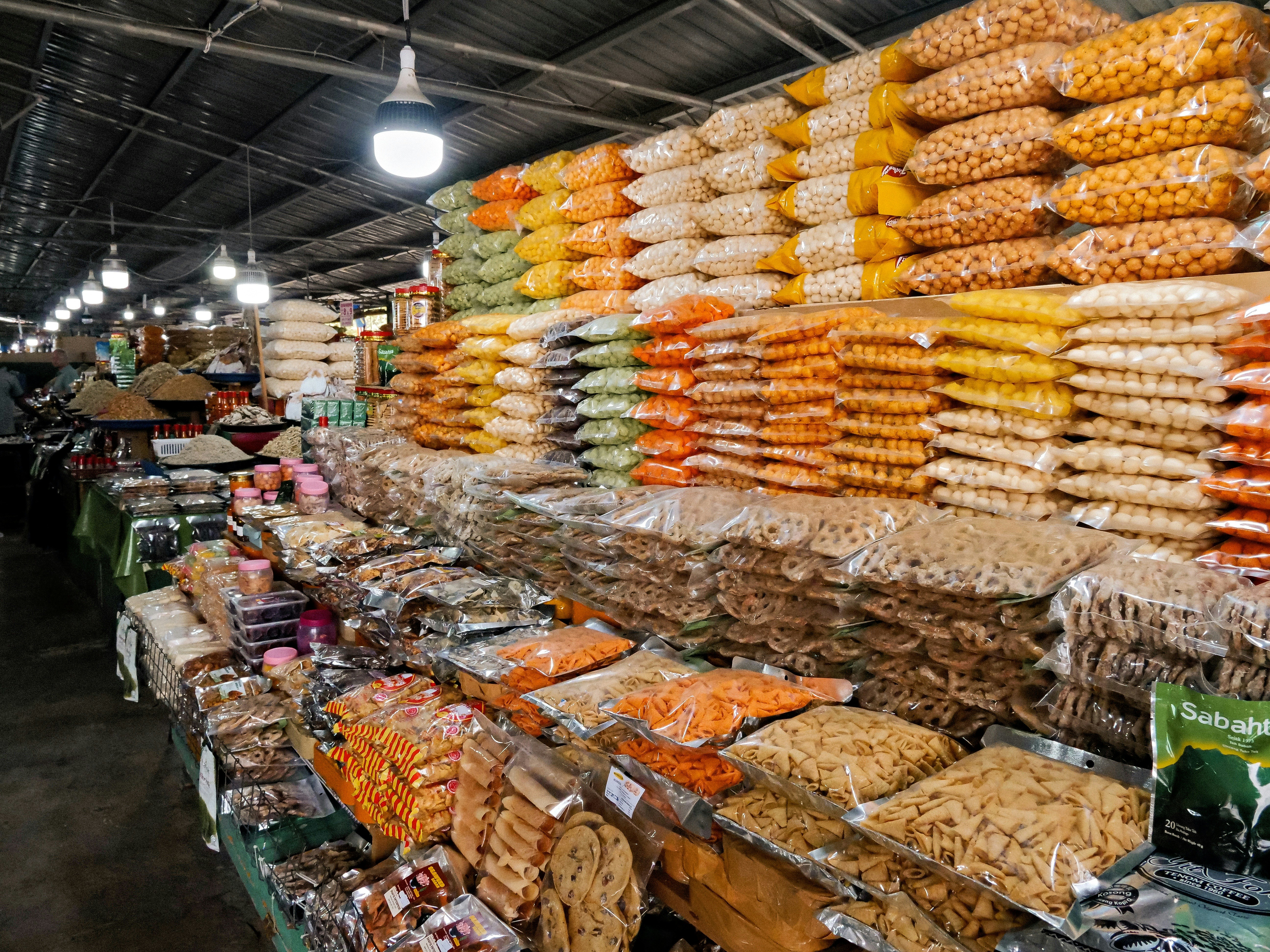 Snacks and namkeen display