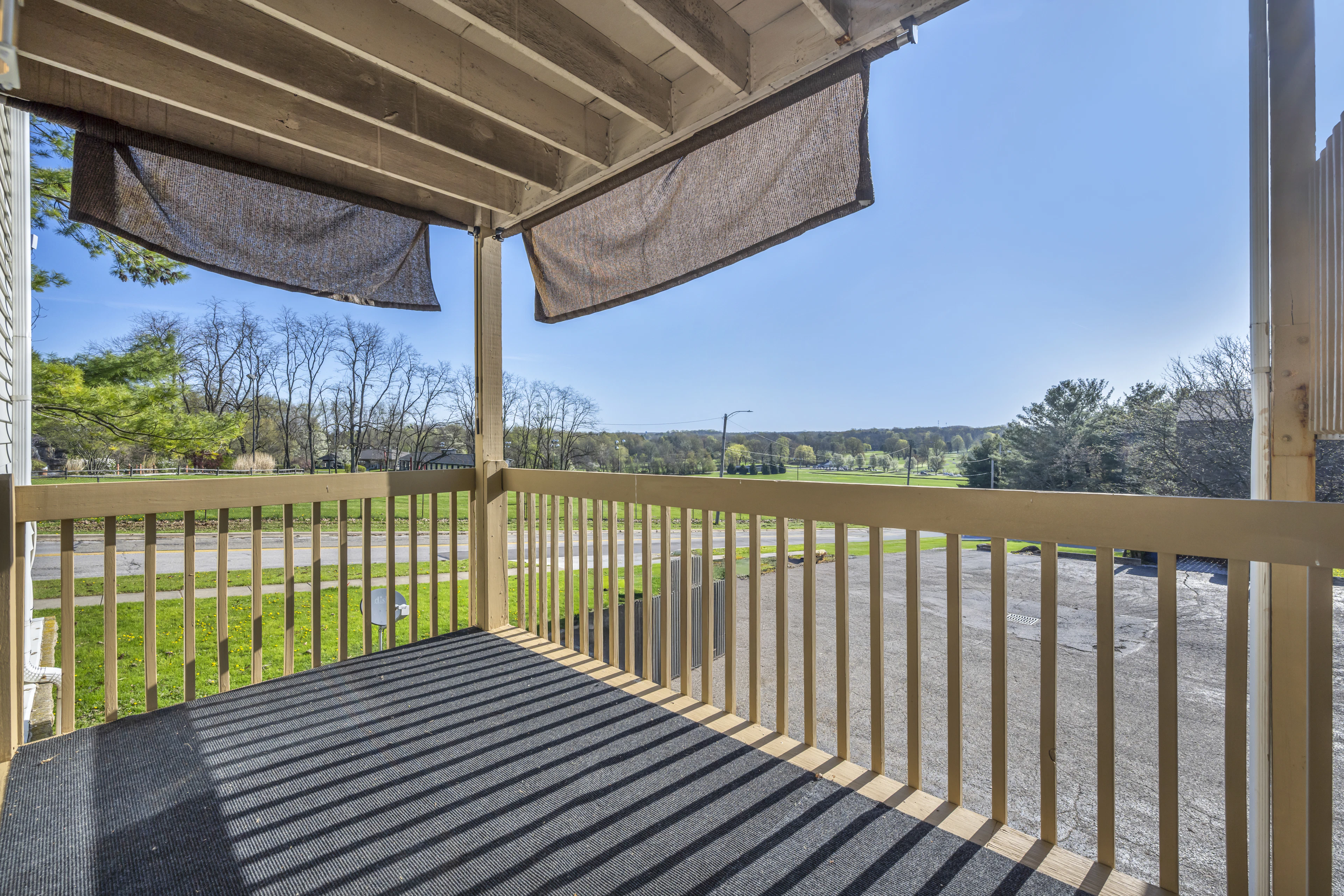 Terrace railing outdoors