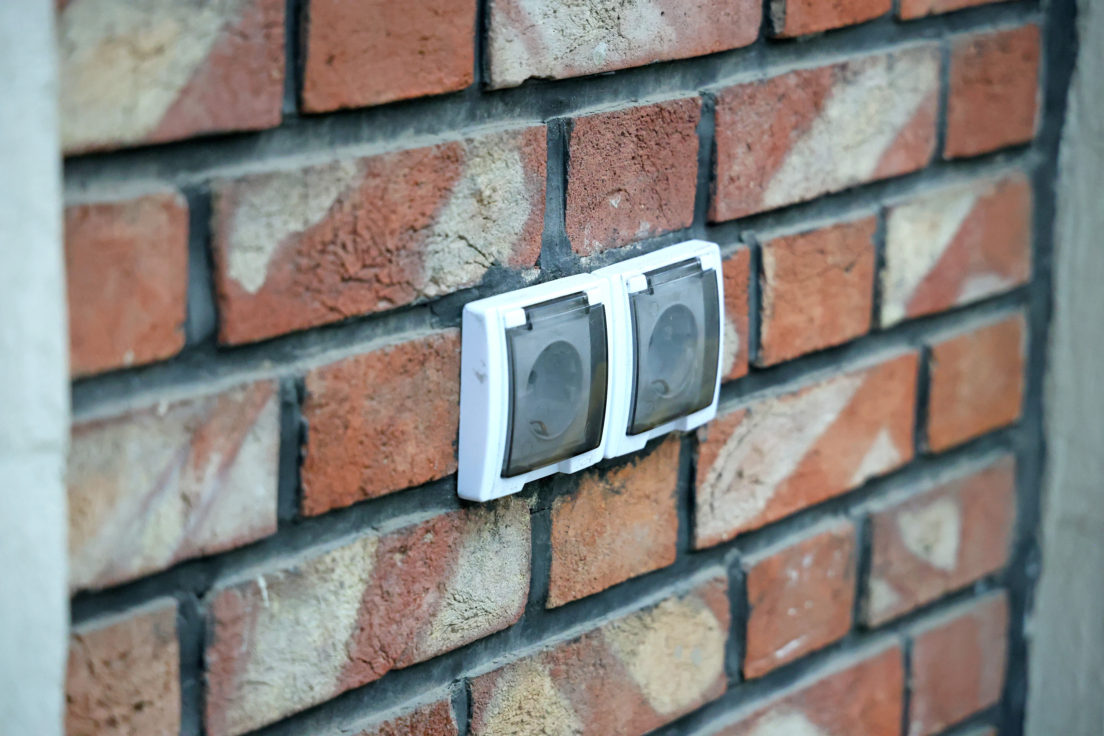Electrical outlets on a wall