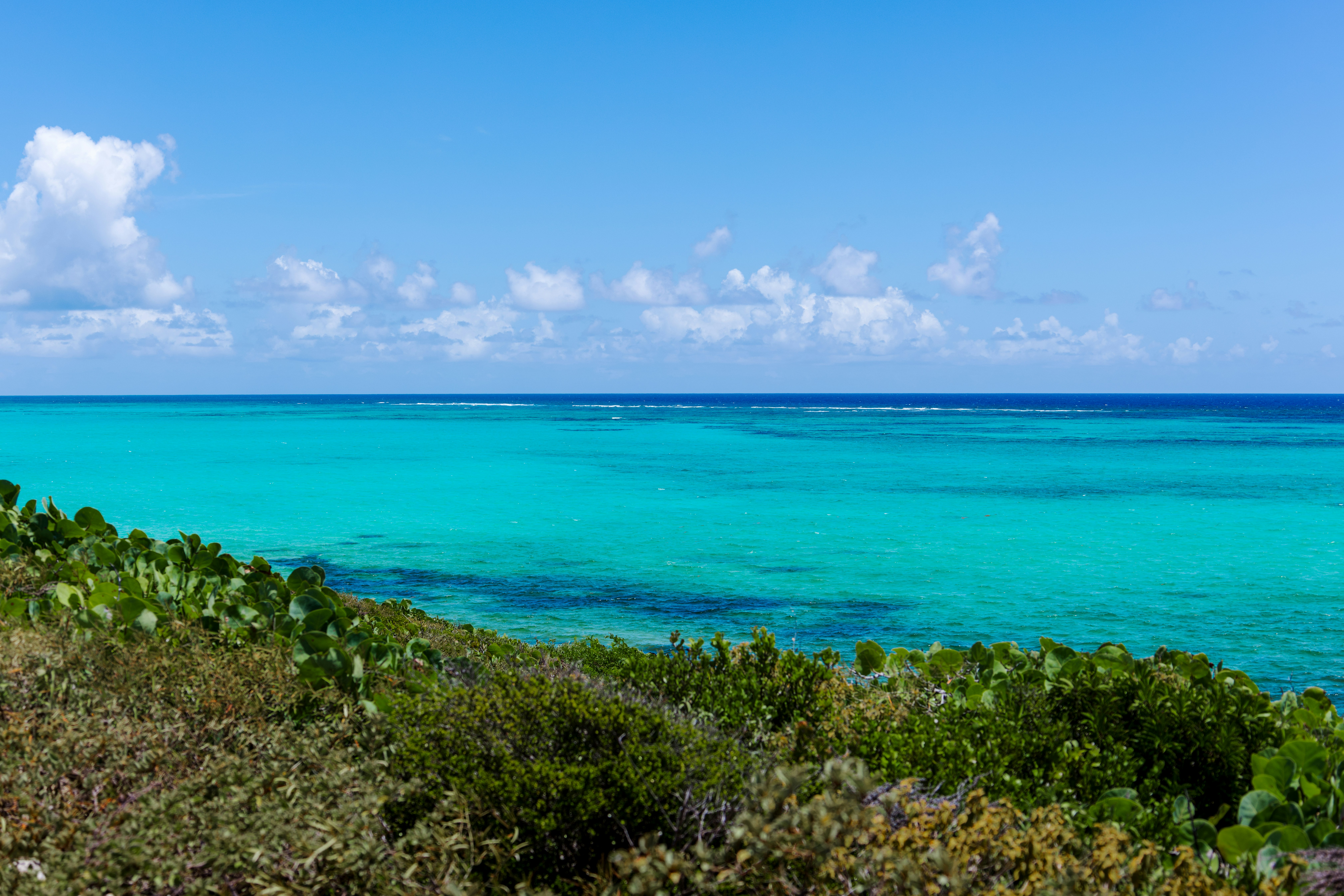Turquoise Caribbean ocean water