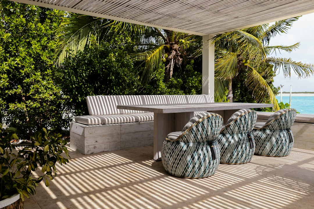 beachfront villa terrace