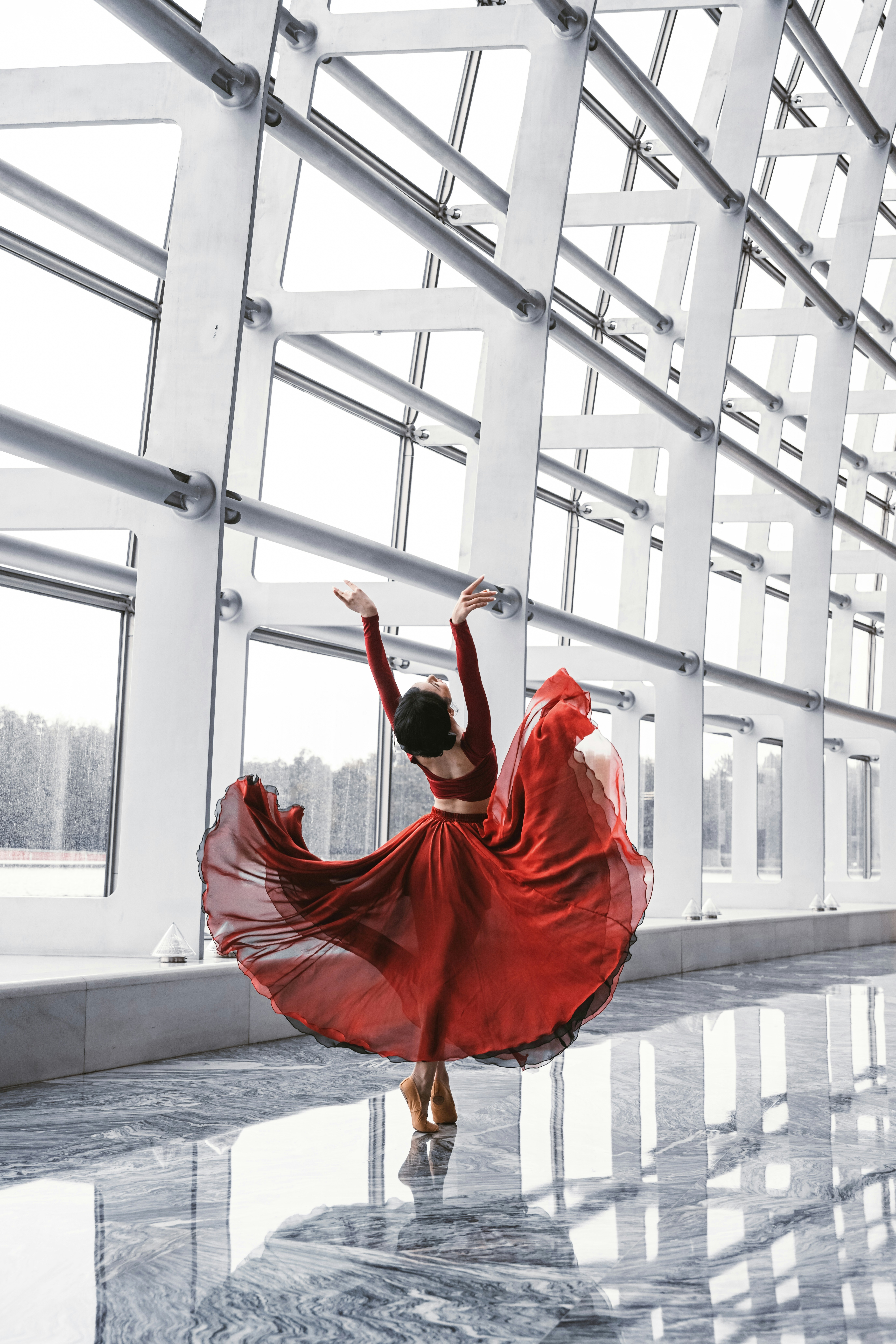 Dancer in red dress spinning - Free Photo on Unsplash