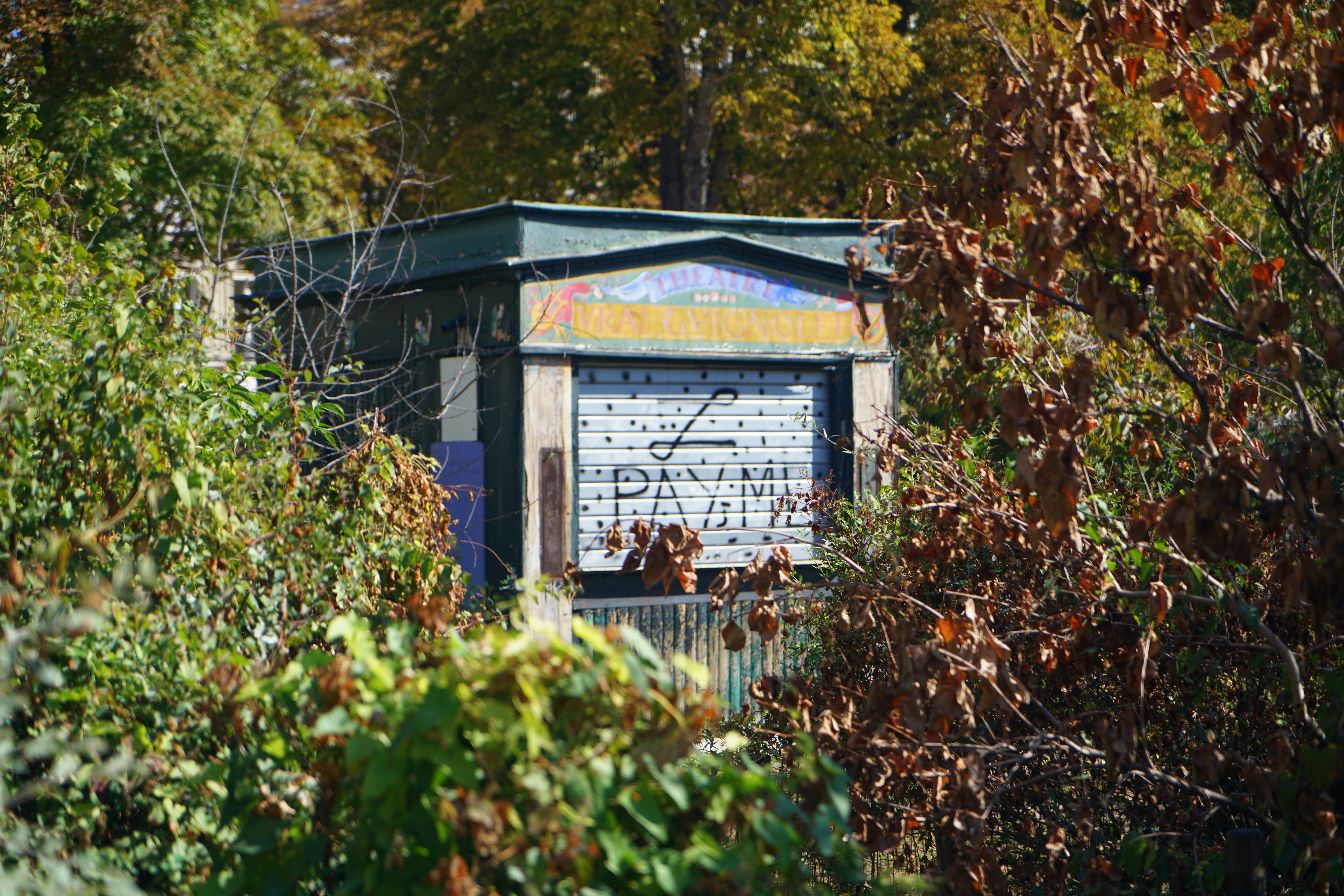 Green kiosk with closed metal shutter - Free Photo on Unsplash