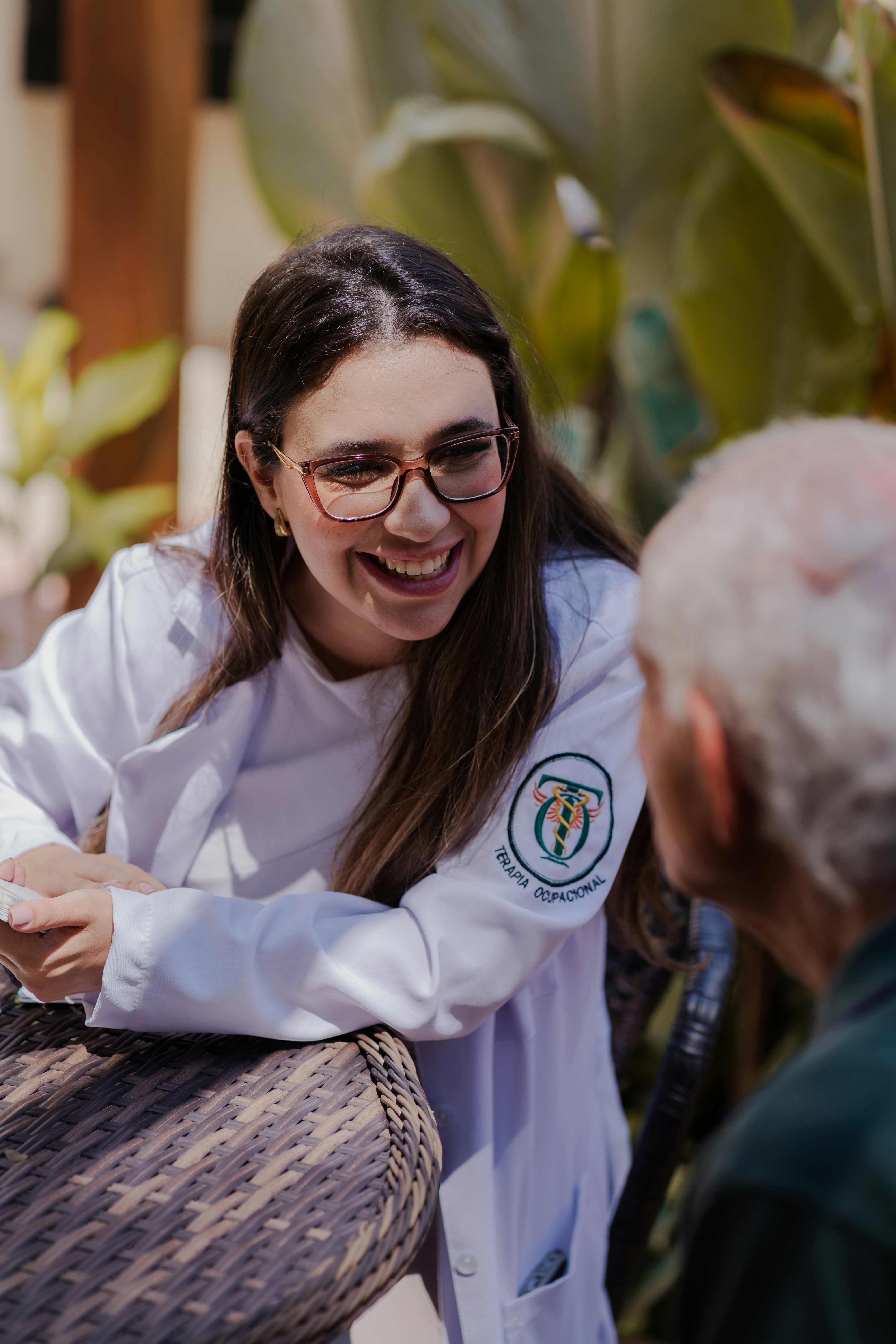 LPHARM pharmacist consulting with a patient about their medication