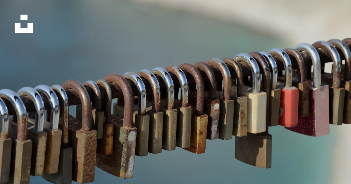 Metal Rails Icon Metal padlocks on a railing - Free Photo on Unsplash