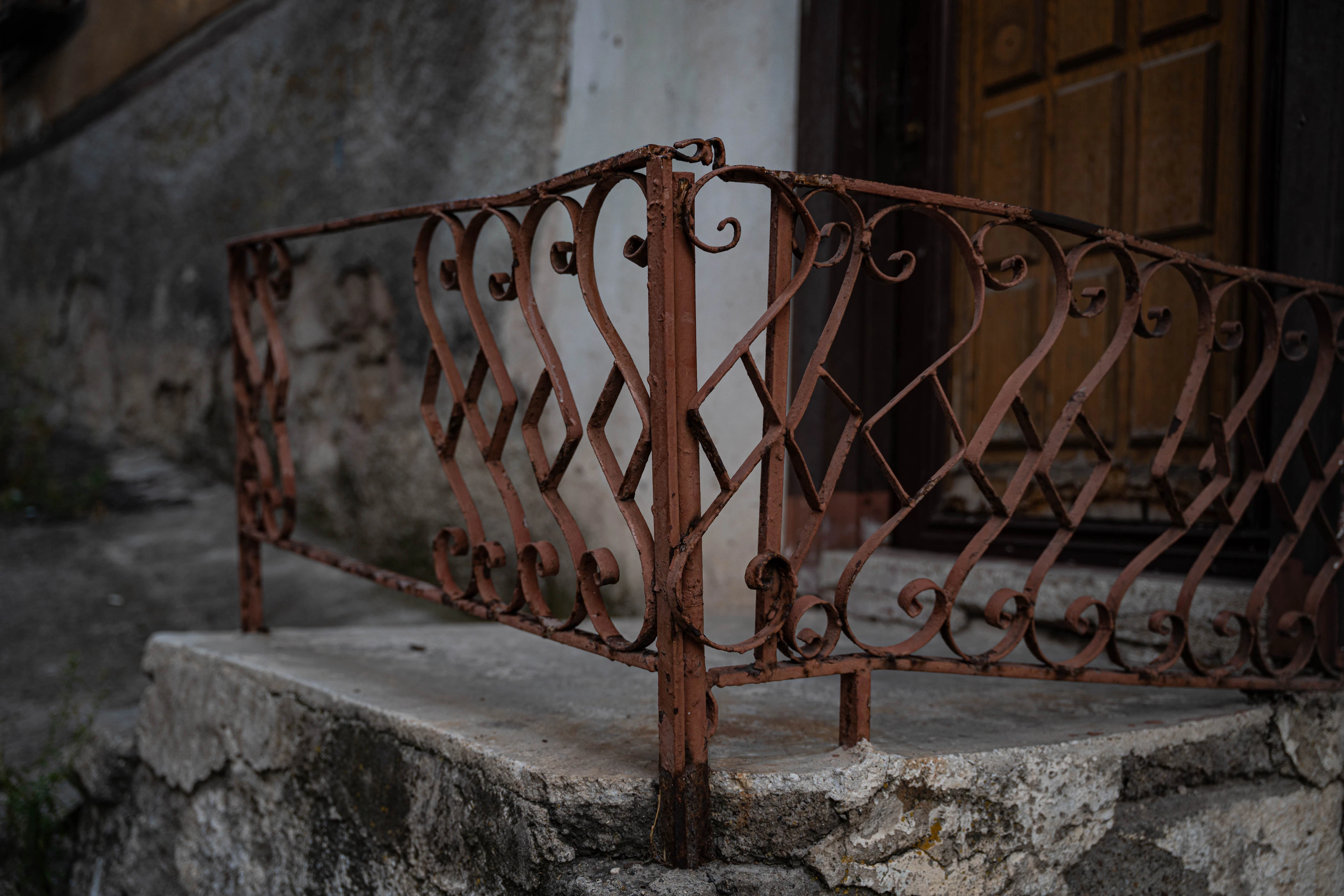 Wooden handrail with a fresh finish