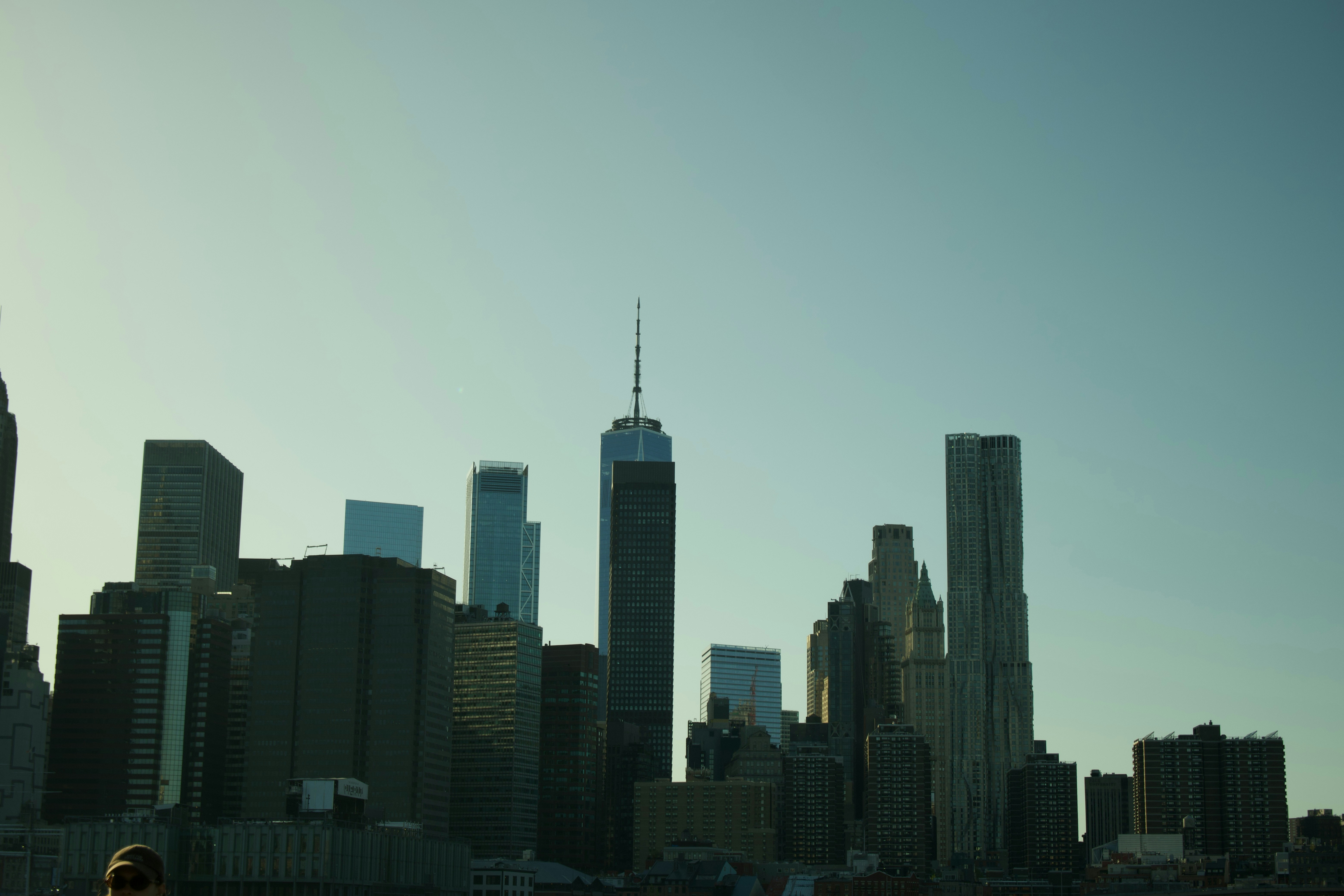 The One World Trade Center tower rising above the New York City skyline