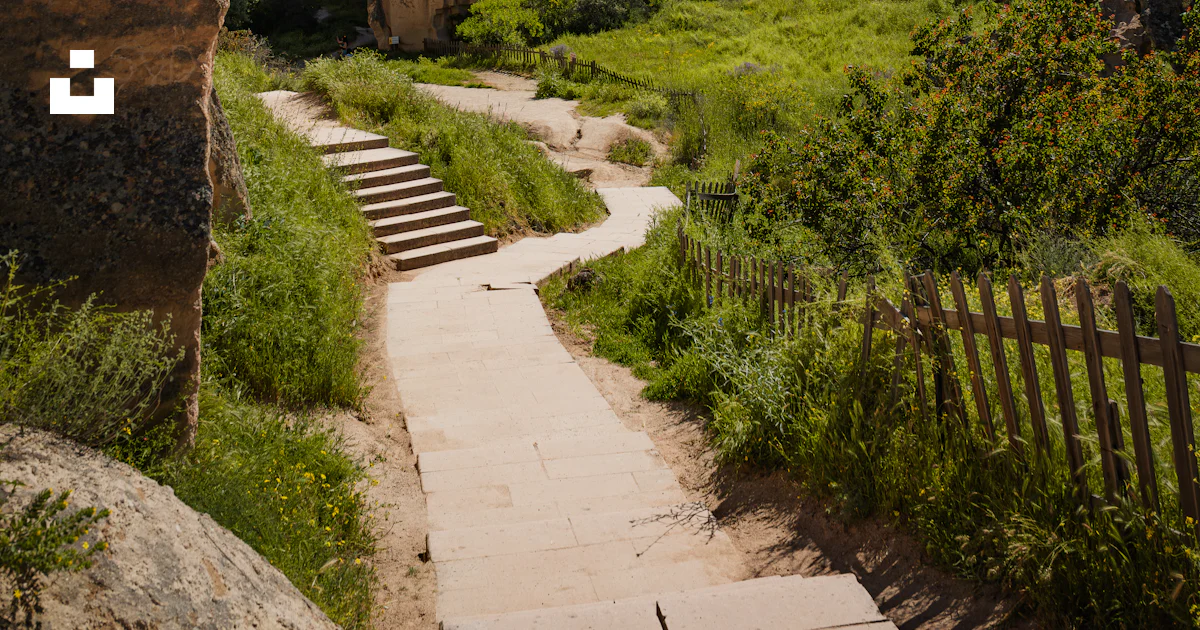 Cobblee Path Stone path through Cappadocia rock valley - Free Photo on Unsplash