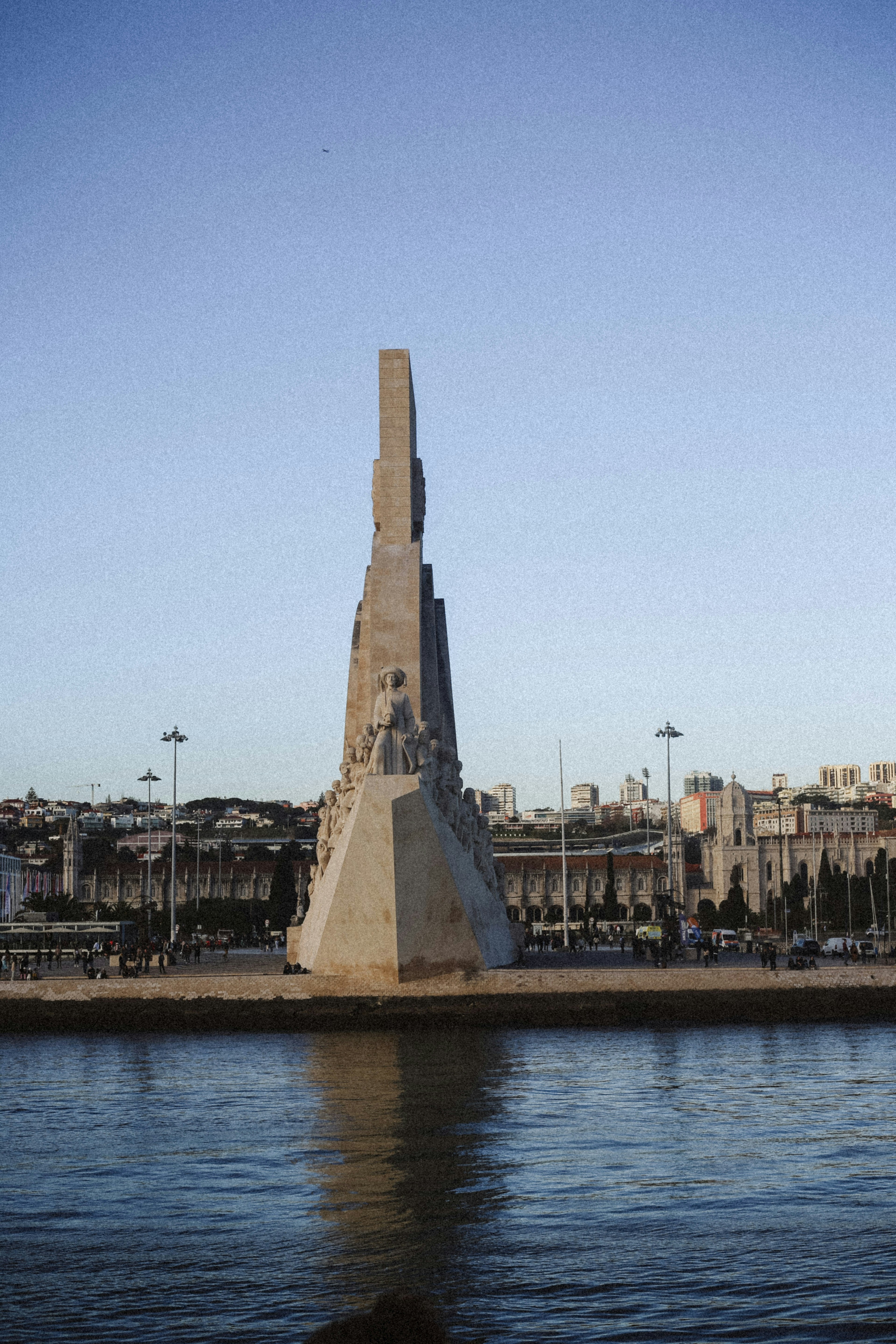 The Padrão dos Descobrimentos monument on the Tagus riverbank in Lisbon