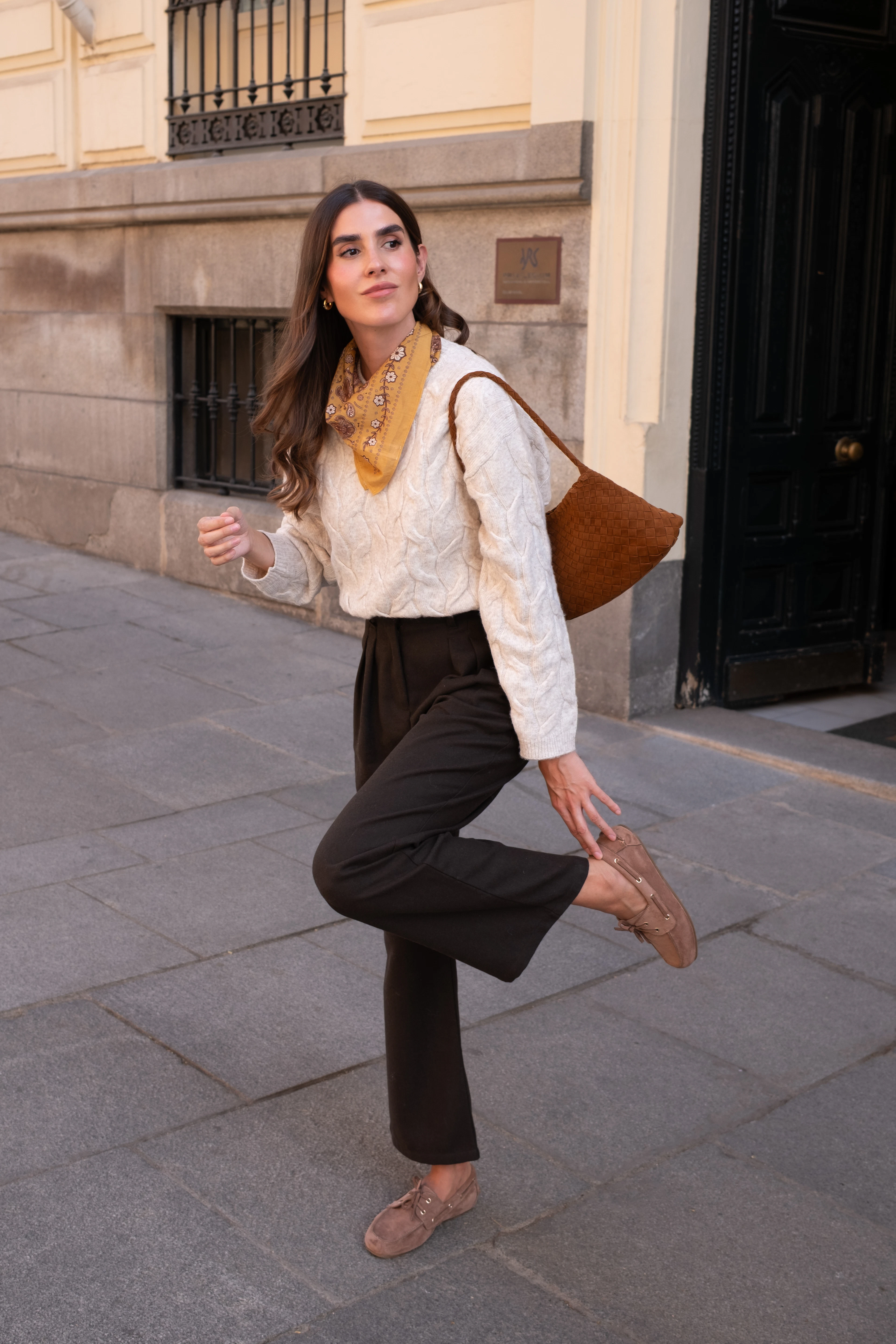 Cable-Knit Wool Sweater, alternate view