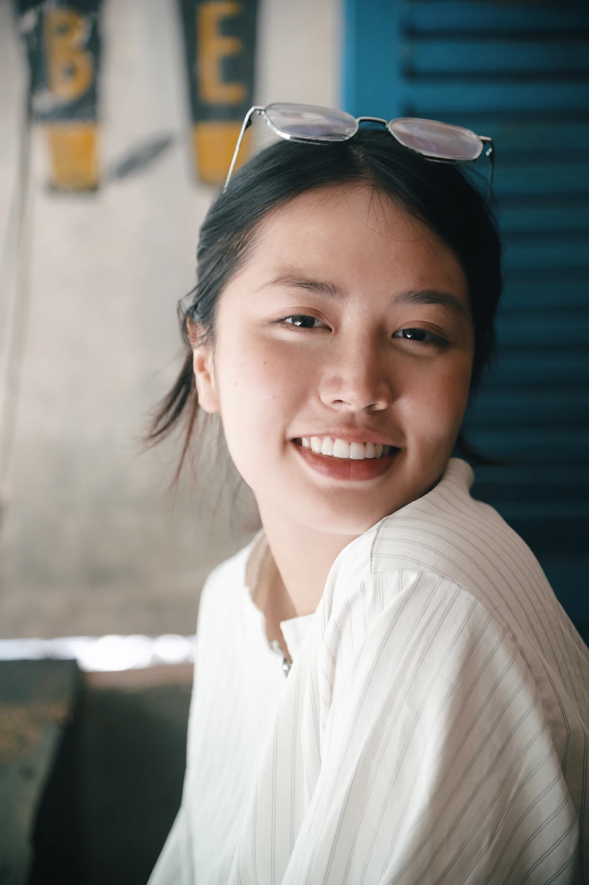 환하게 웃는 데모치과 환자
