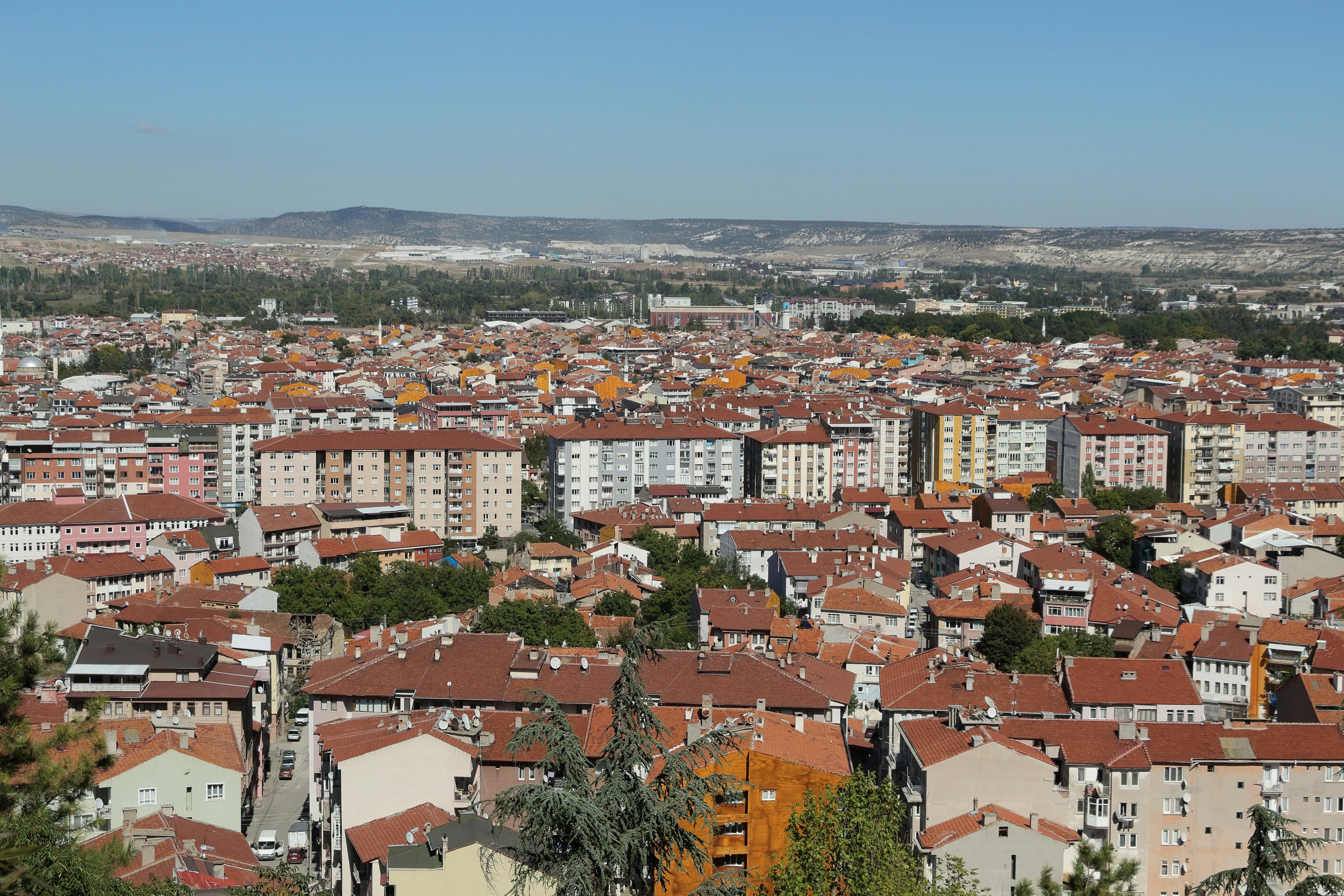 Cityscape with red-tiled roofs - Free Photo on Unsplash