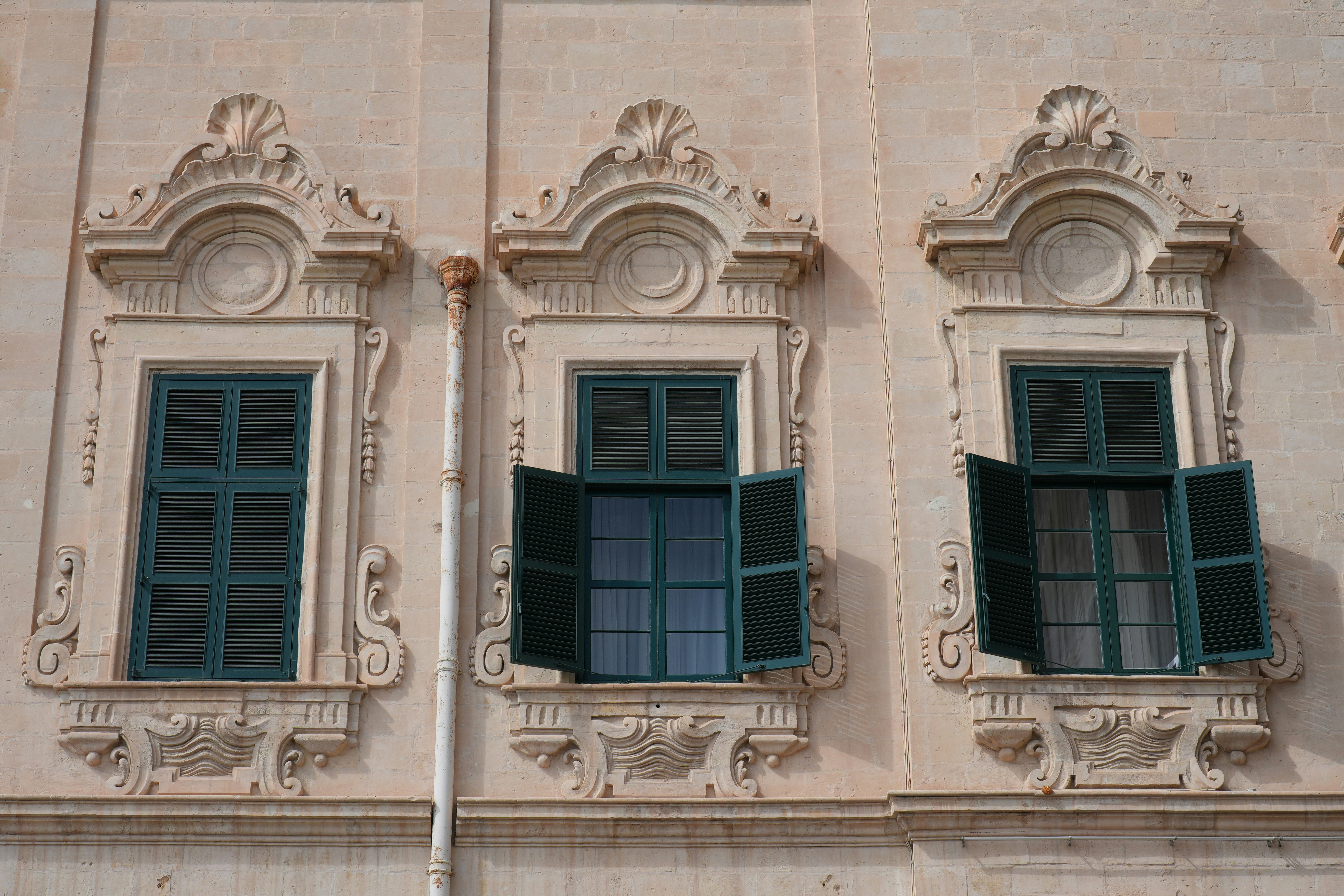 Windows with green shutters on facade - Free Photo on Unsplash