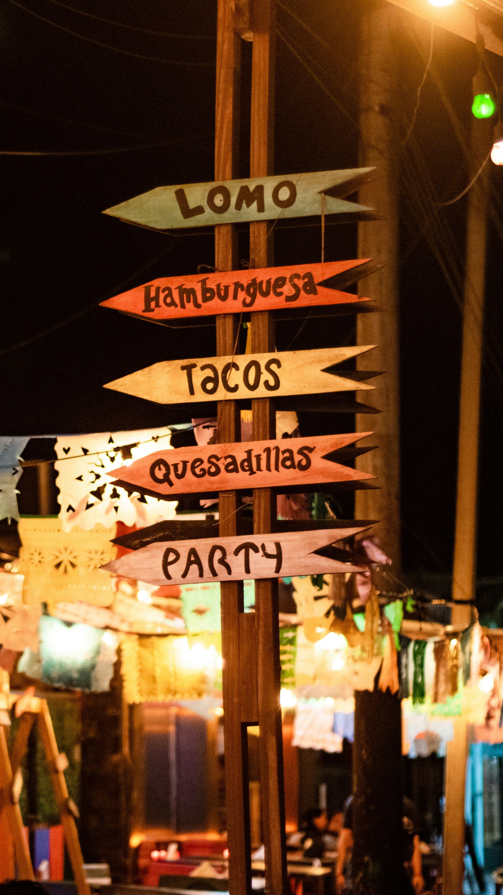 Wooden signpost with food and party - Free Photo on Unsplash