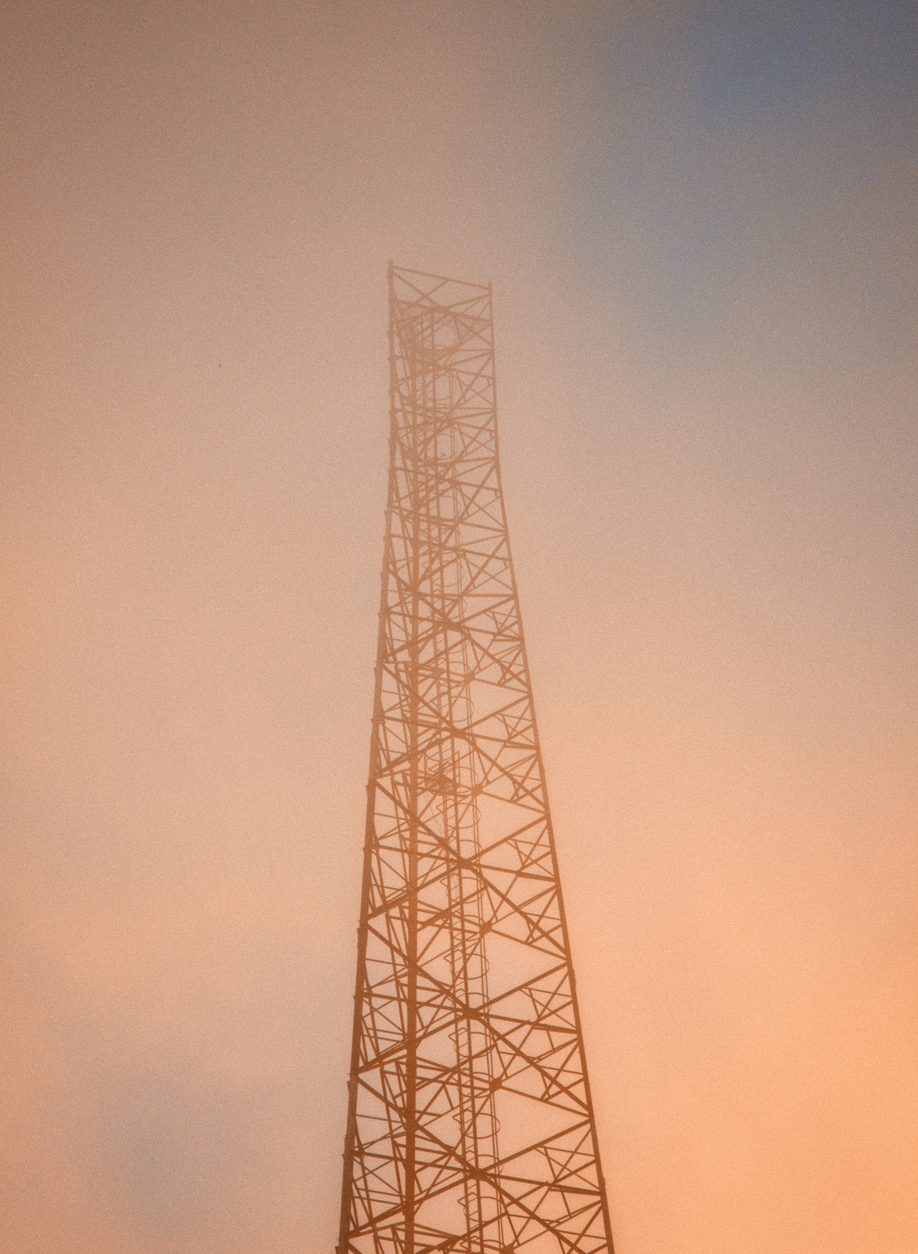 Tower in golden mist