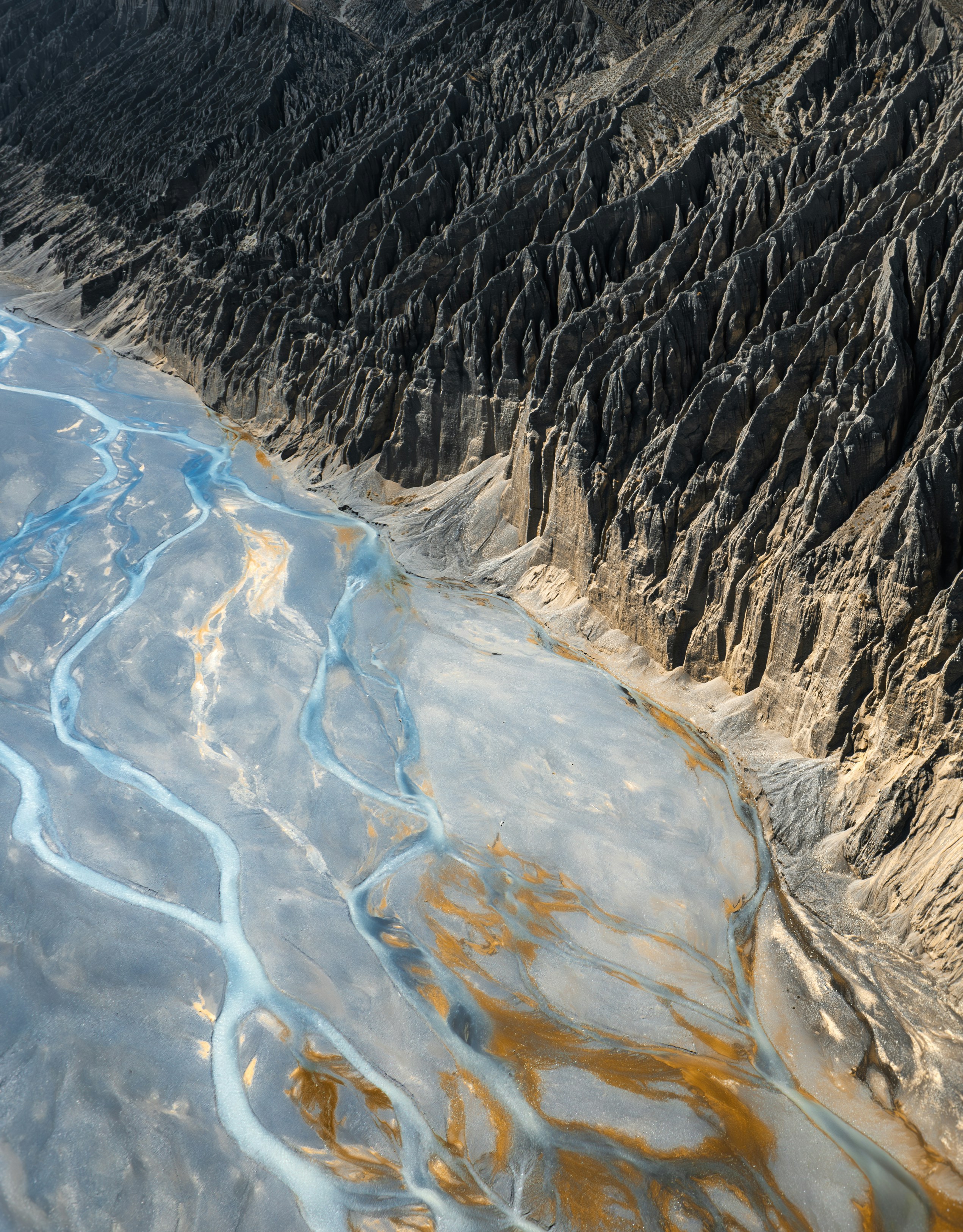 Braided river beside rocky cliffs - Free Photo on Unsplash