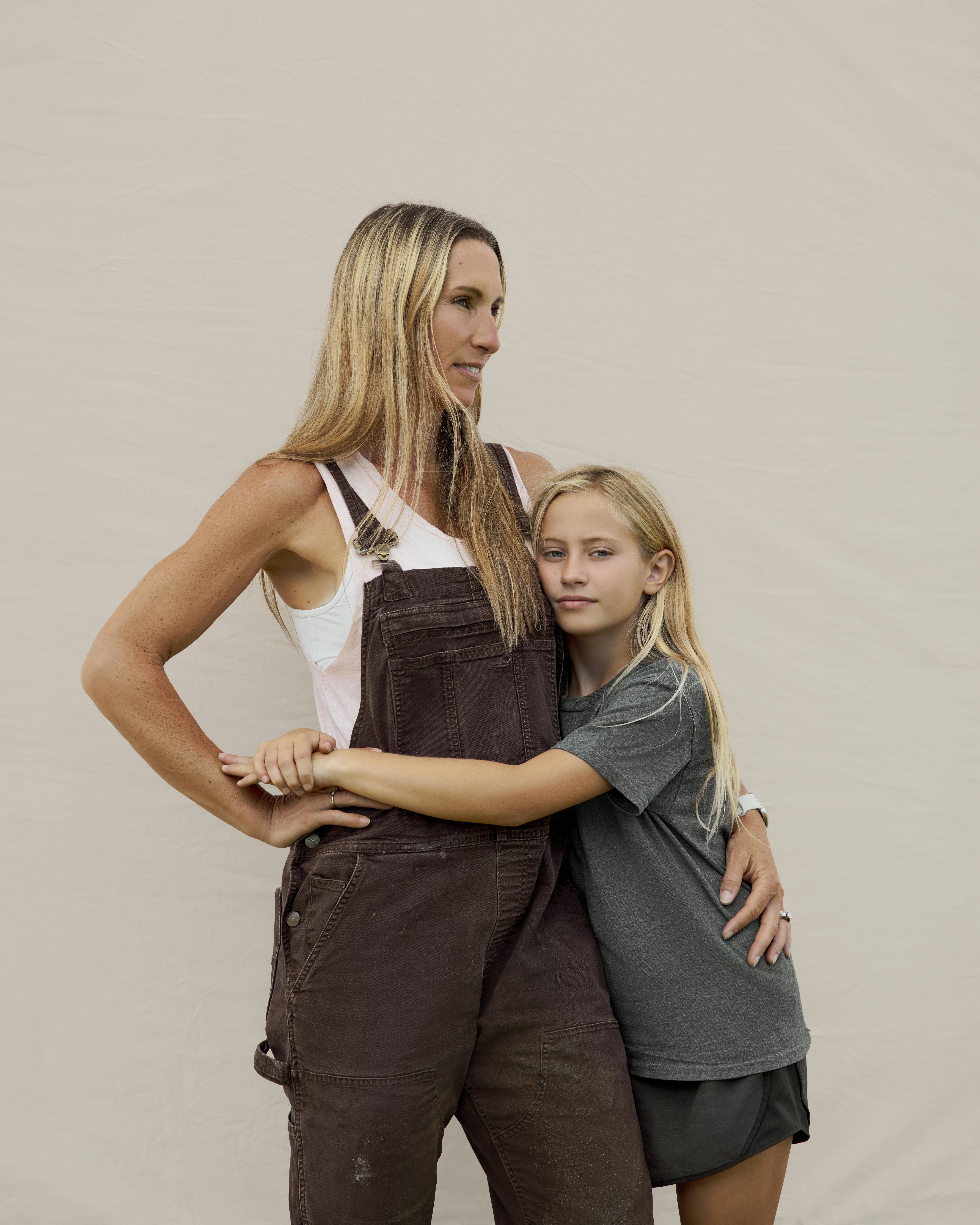Portrait of a mother and daughter