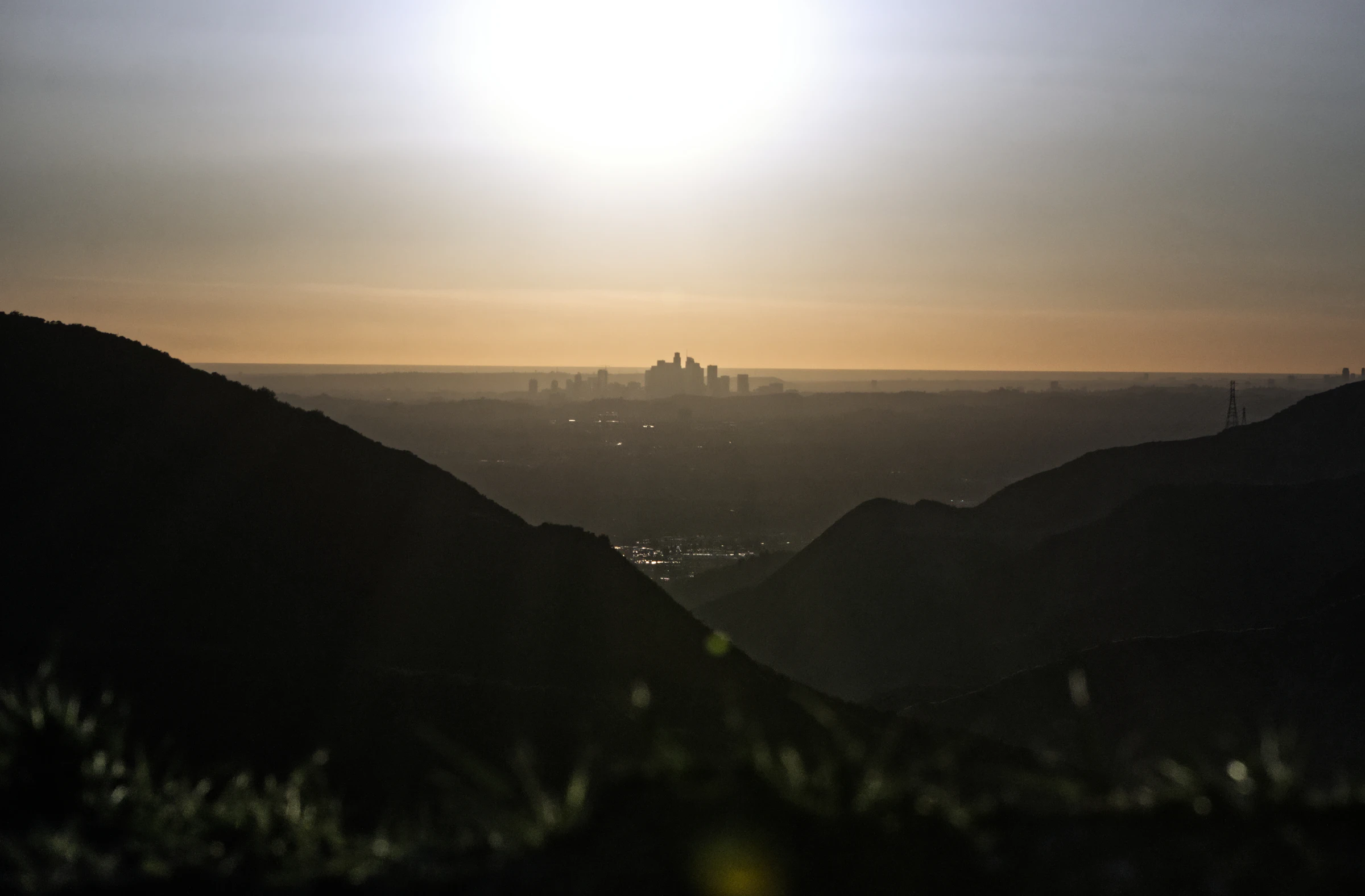 Downtown Los Angeles seen from Glendora Mountain Road