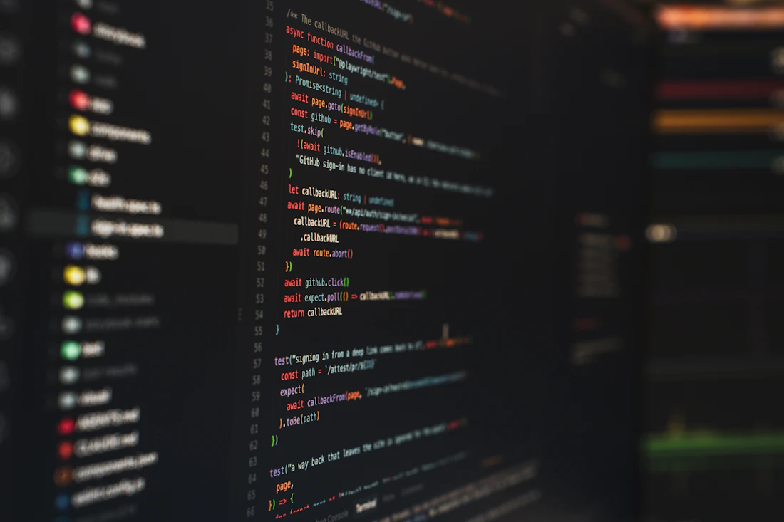 Lignes de code à l’écran