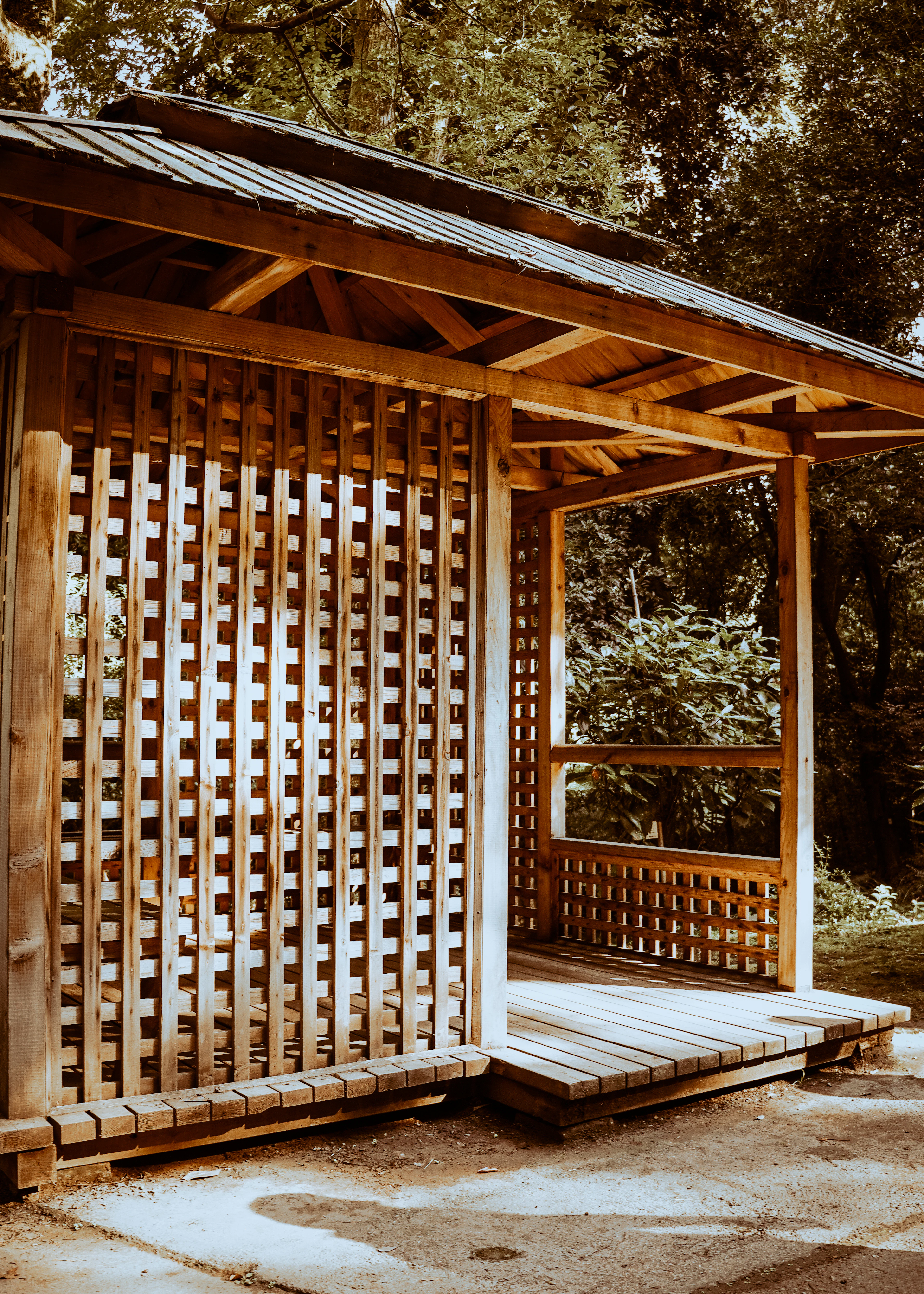 Wooden gazebo