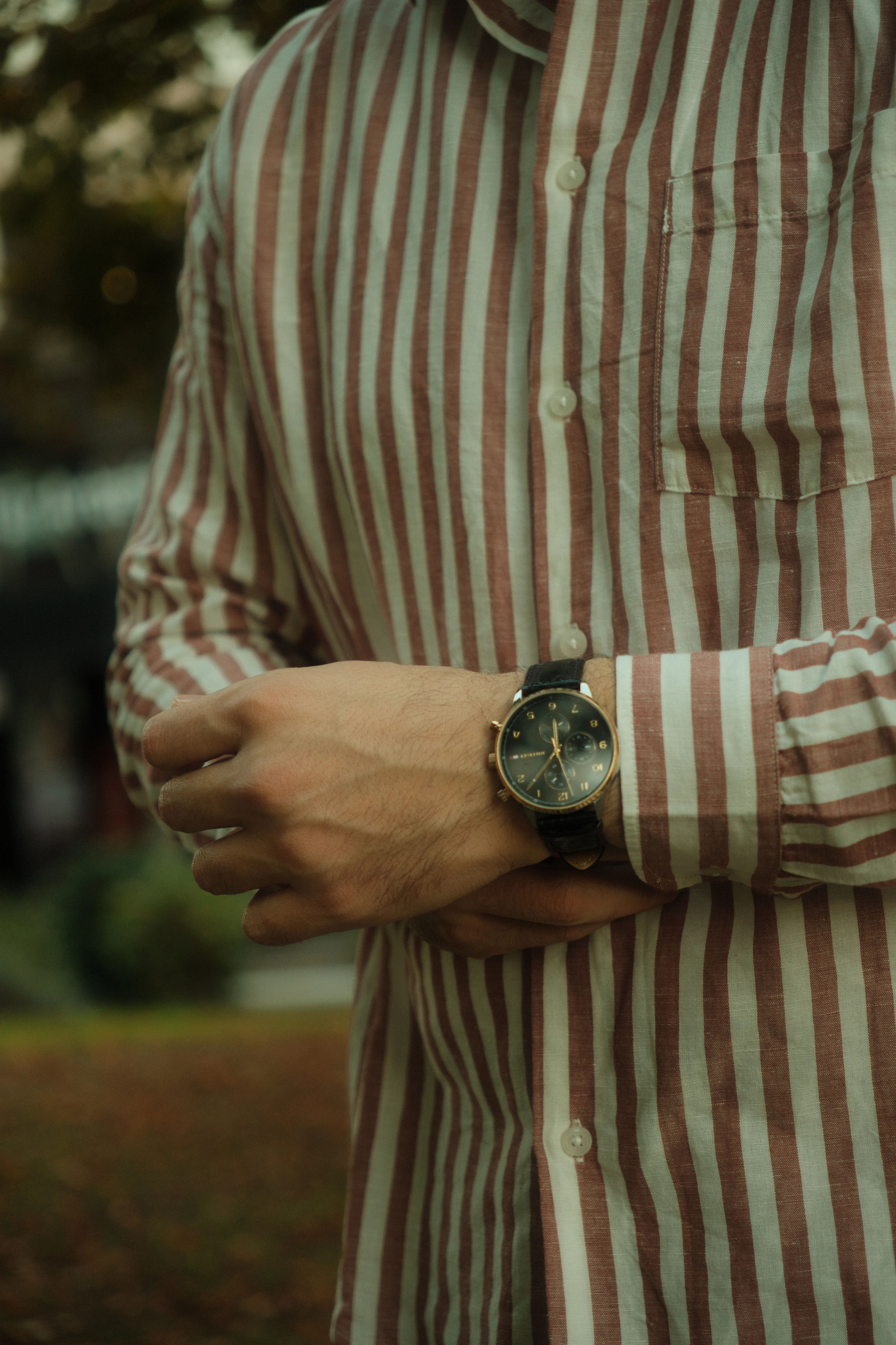 Striped Cotton Shirt, alternate view