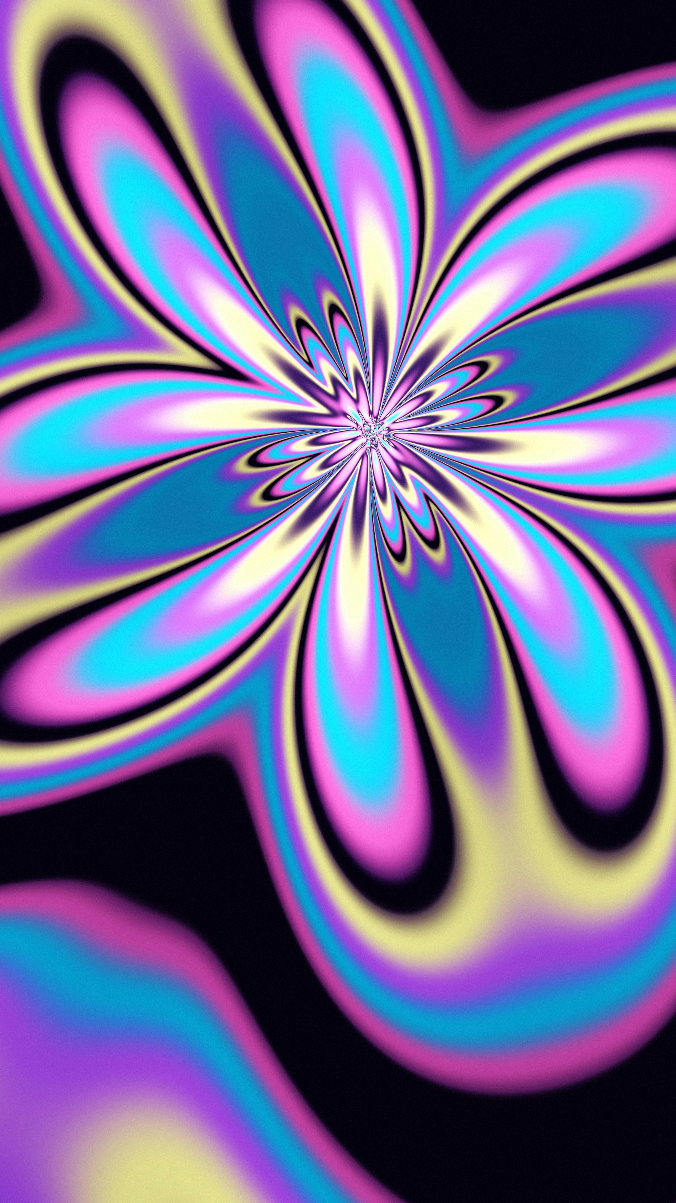 Abstract flower pattern with vibrant gradients - Free Photo on Unsplash