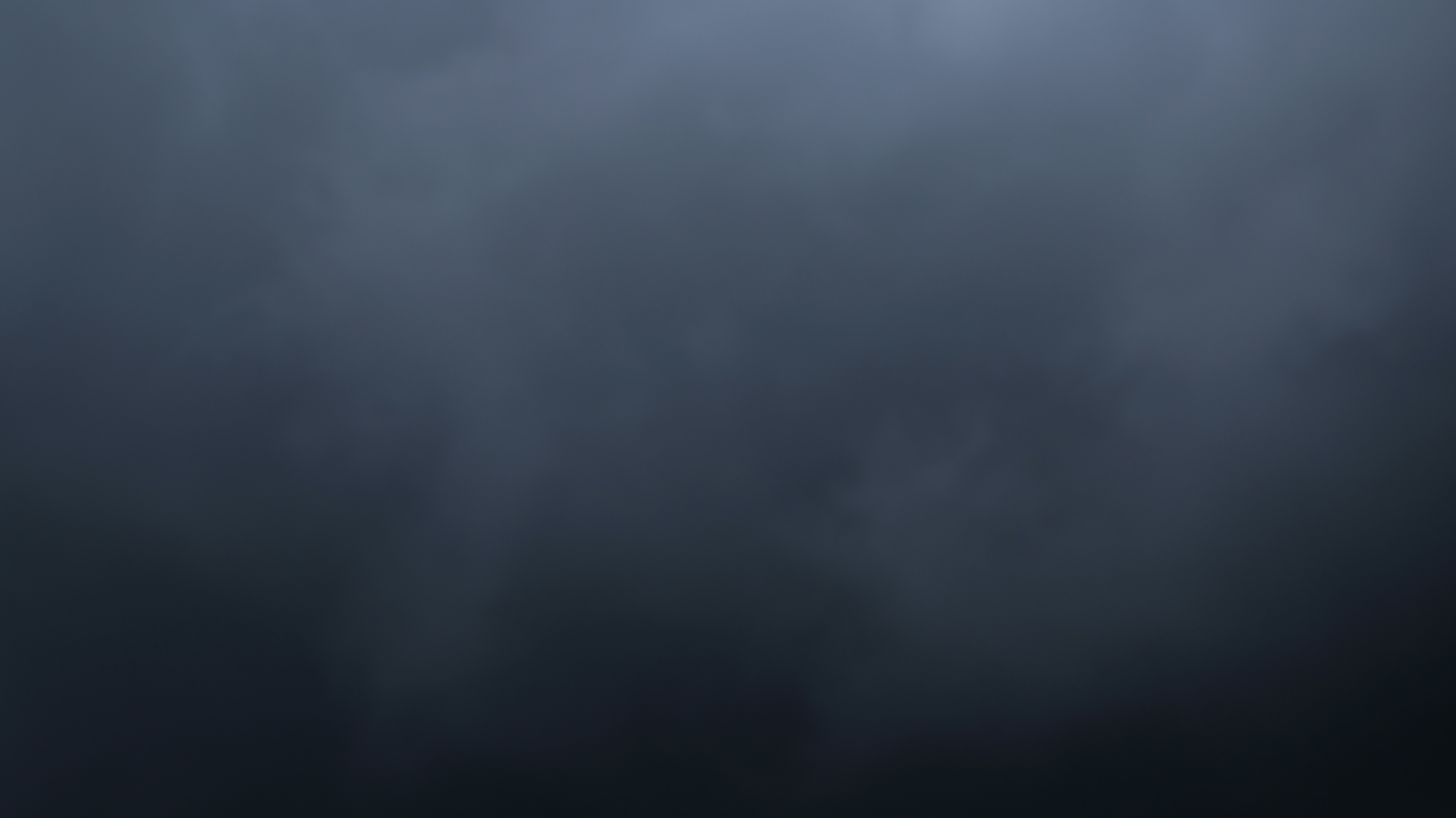 Dark grey storm clouds filling the sky