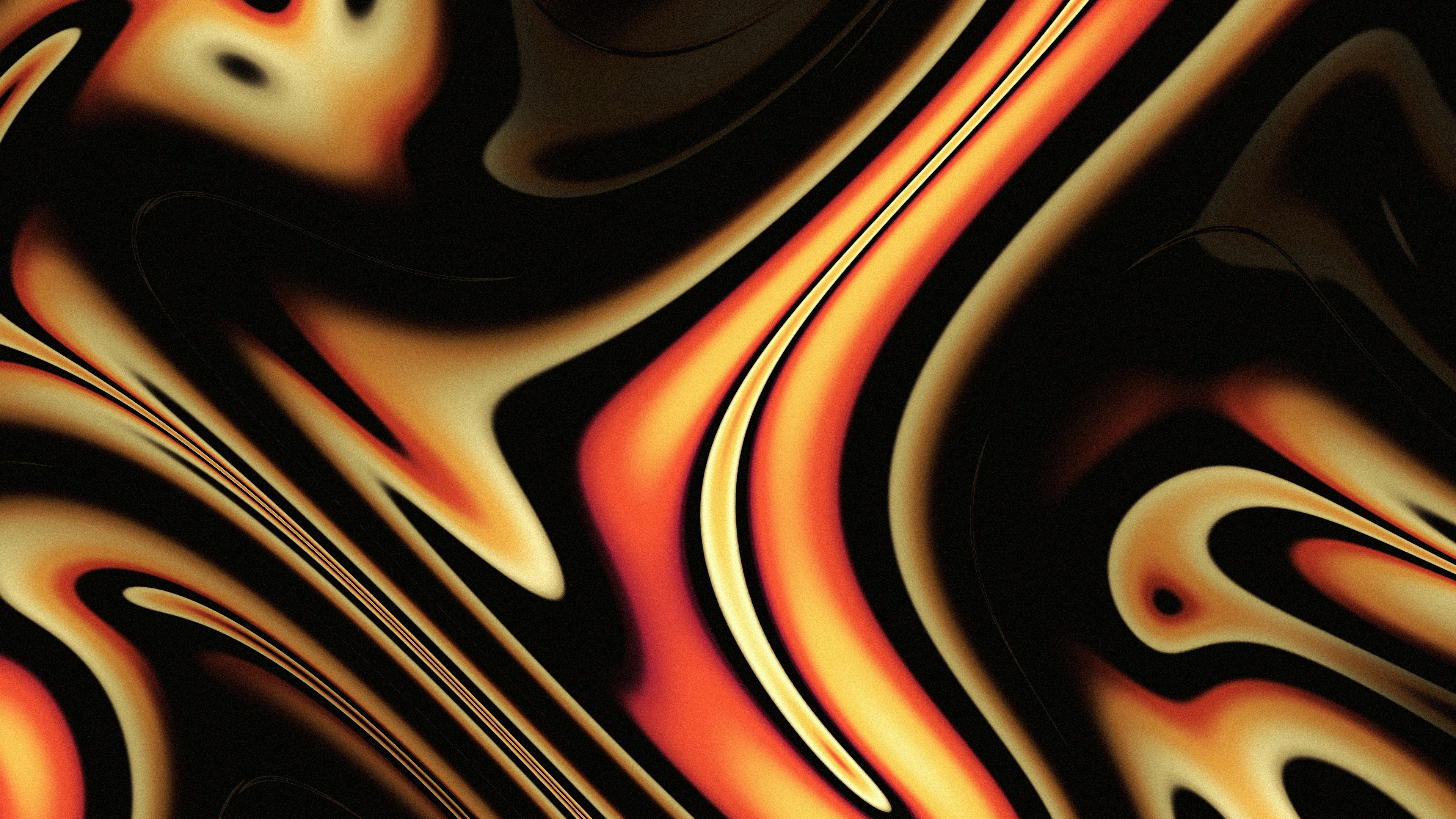 Flowing orange and gold liquid shapes - Free Photo on Unsplash