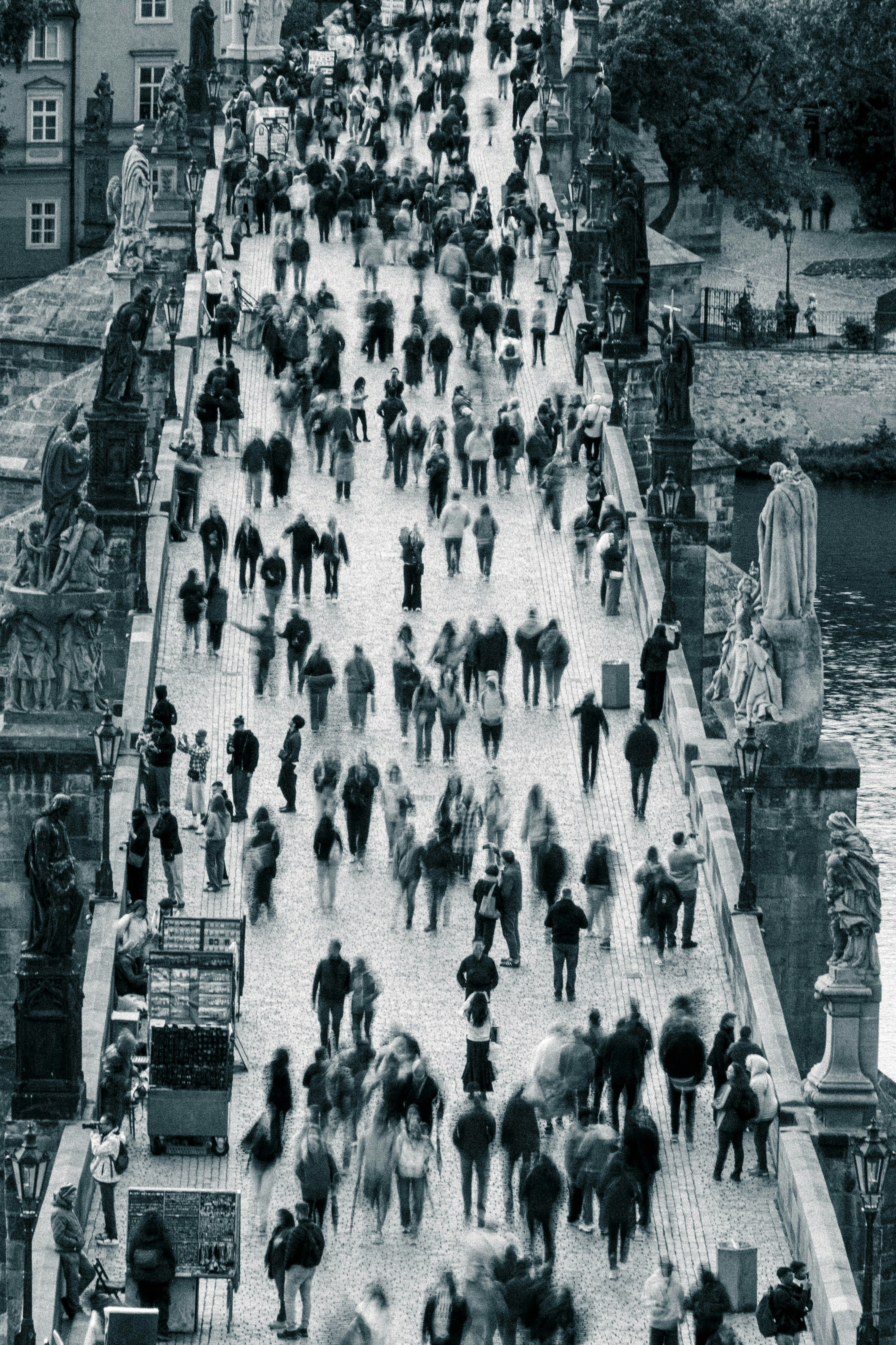 Crowd on Charles Bridge in Prague - Free Photo on Unsplash