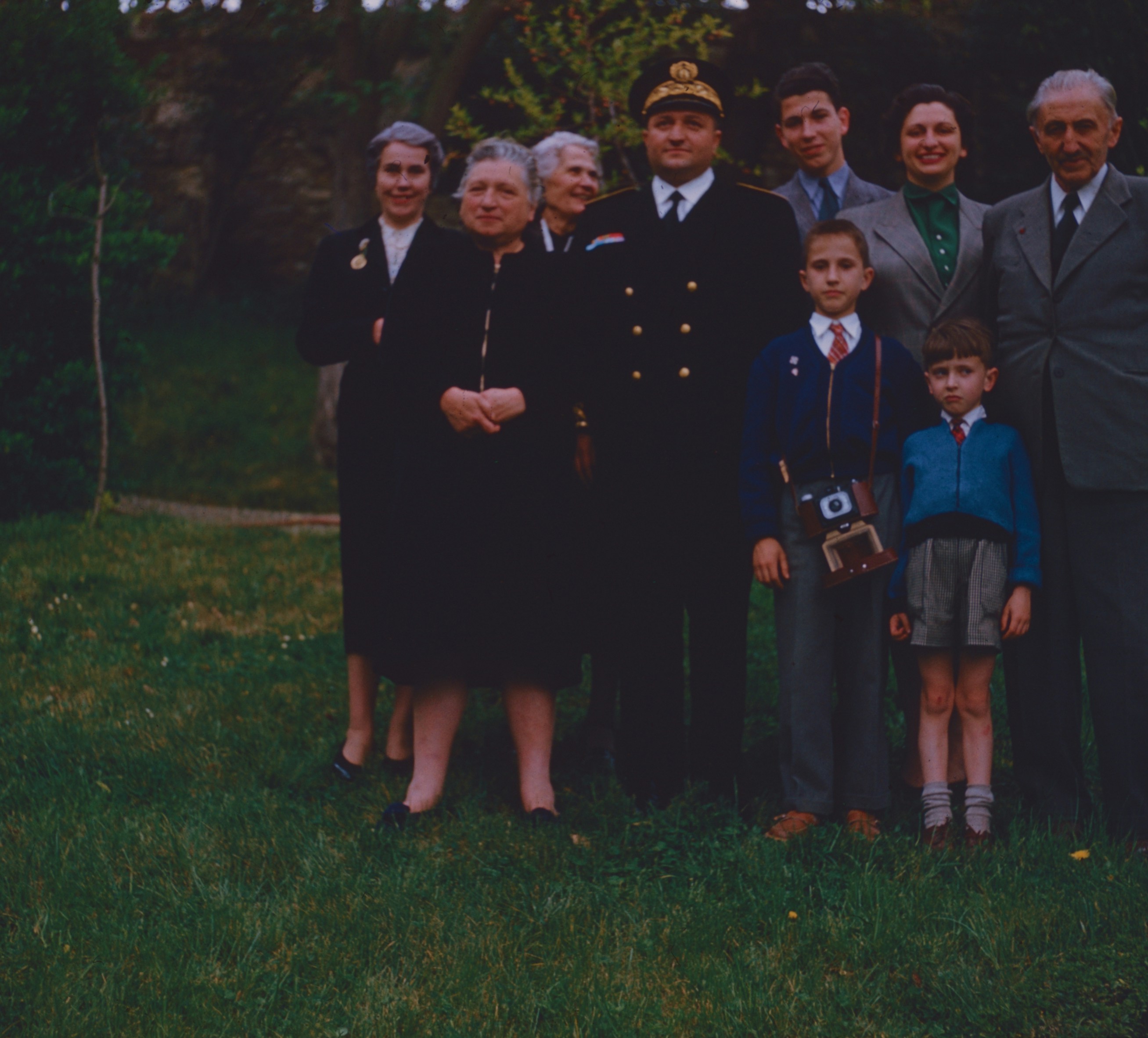 Famille en extérieur