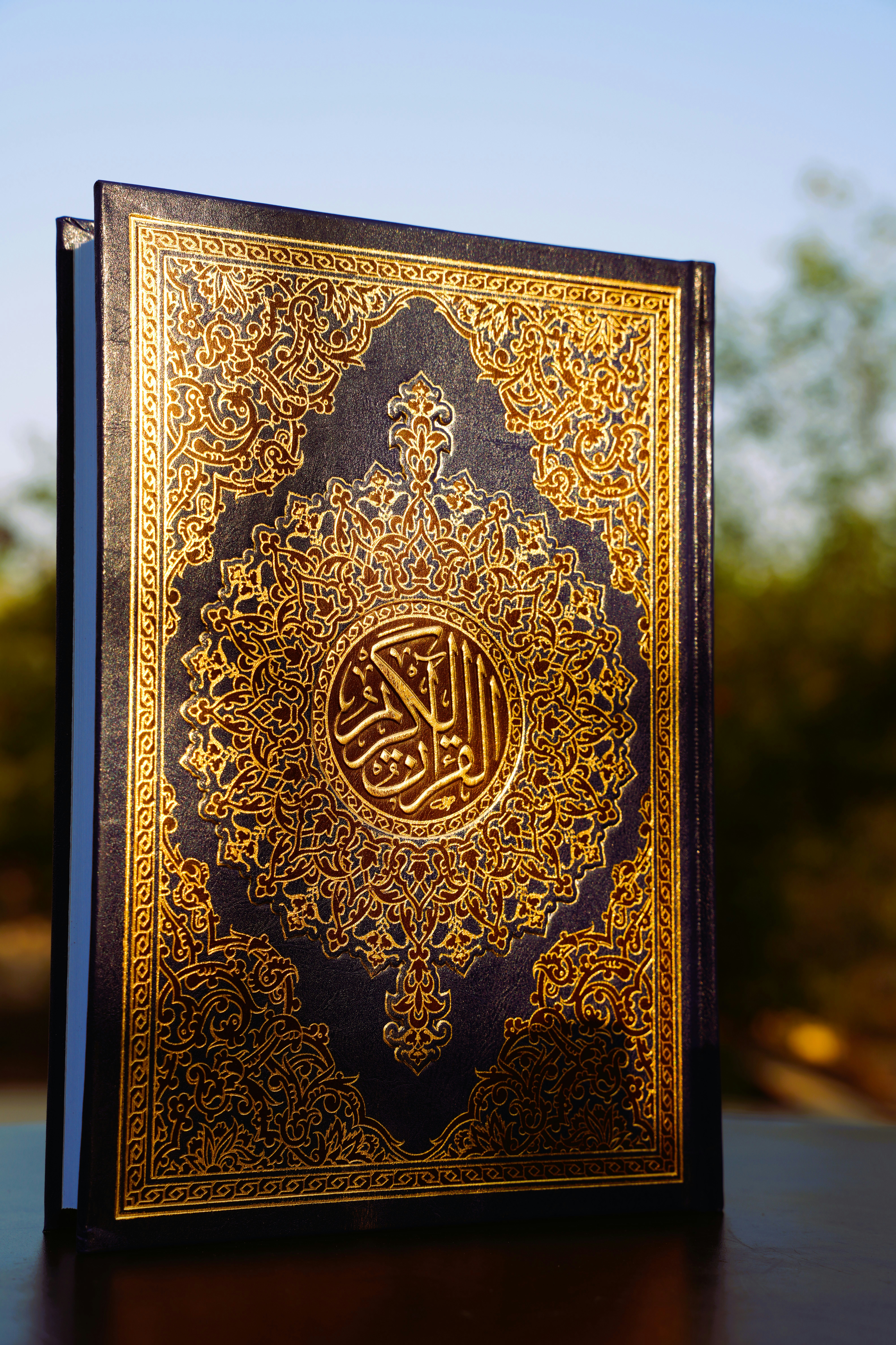 Dark blue book with gold calligraphy - Free Photo on Unsplash