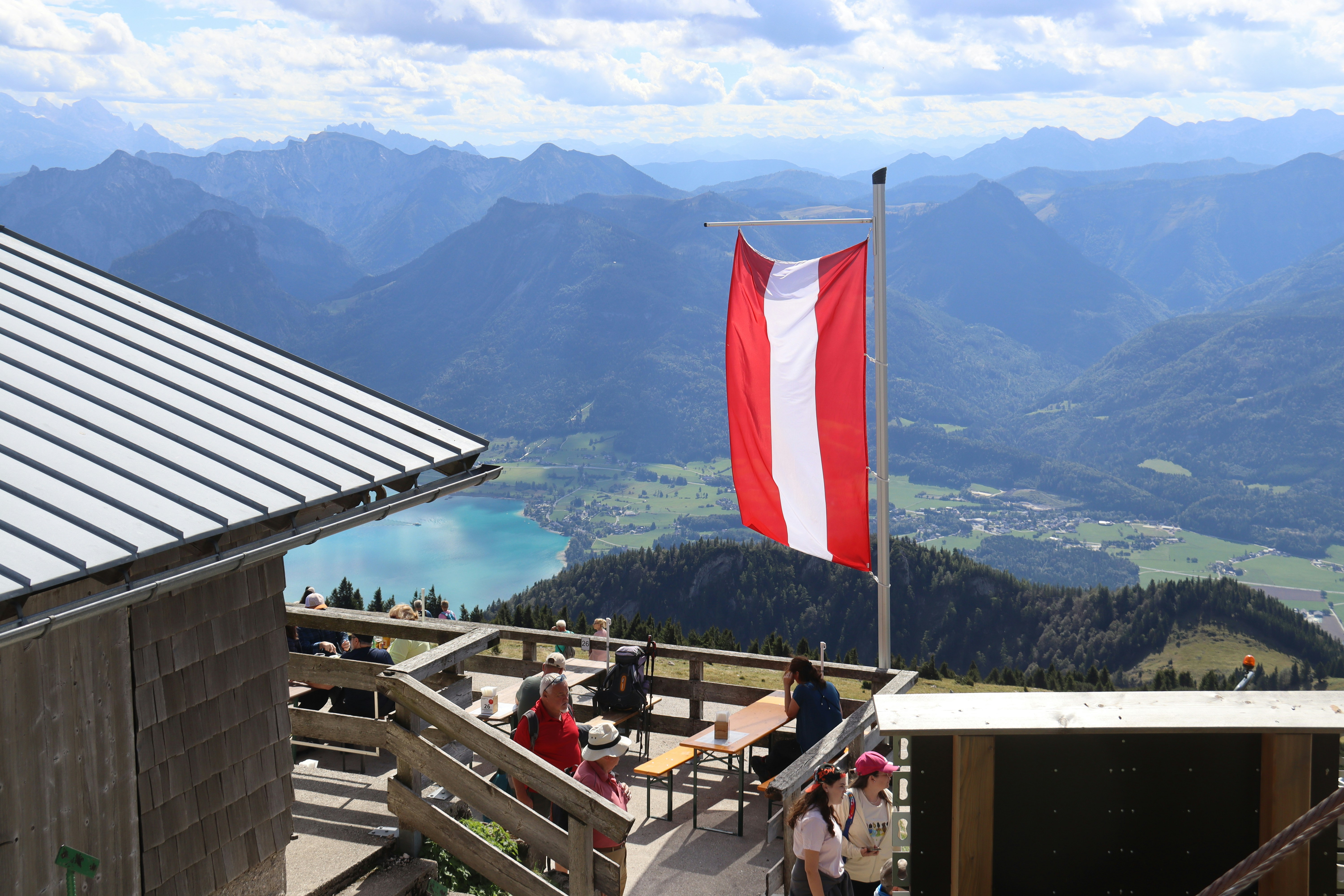Austrian flag on mountain terrace - Free Photo on Unsplash