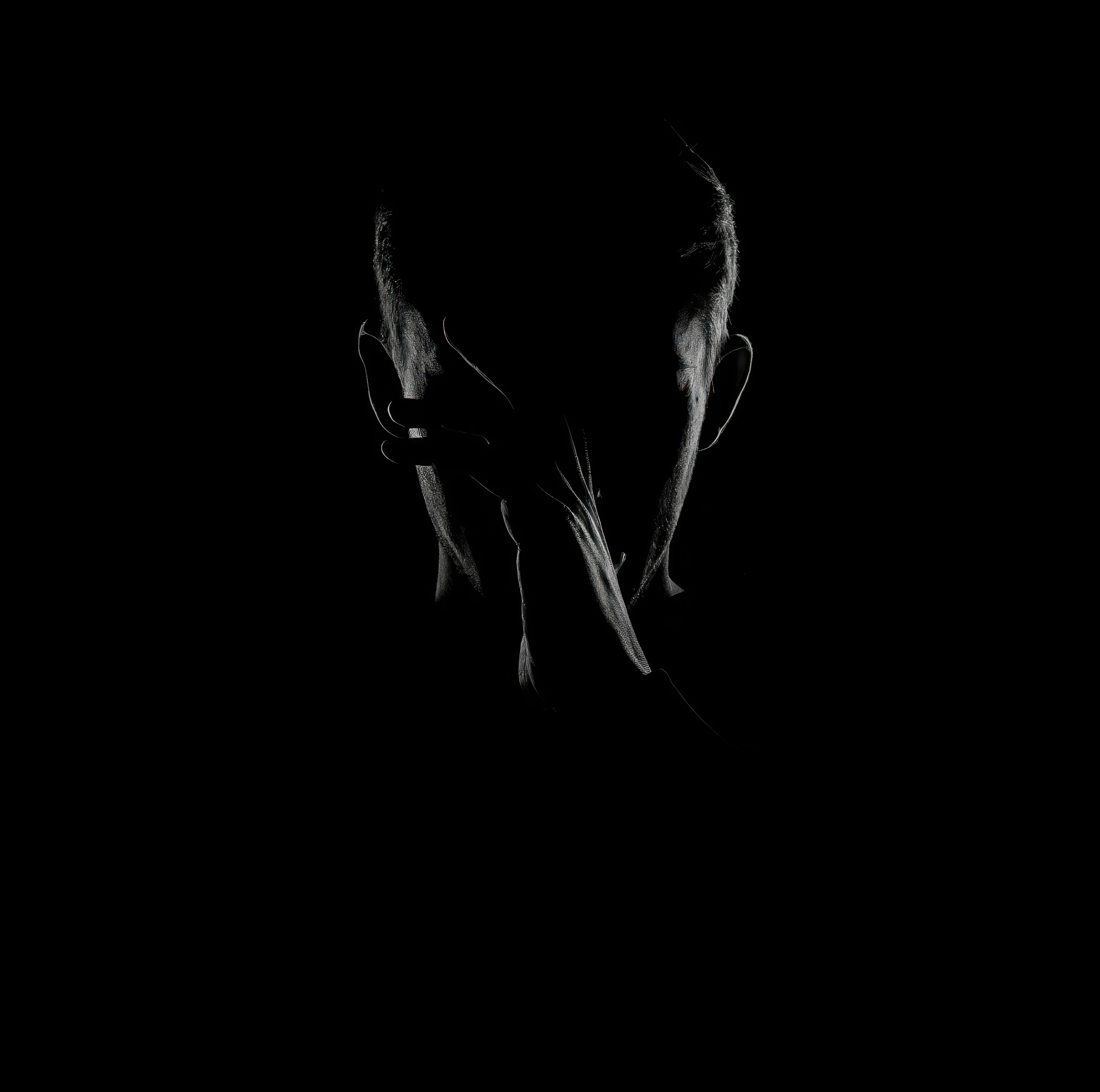 Person in silhouette with hand covering face - Free Photo on Unsplash