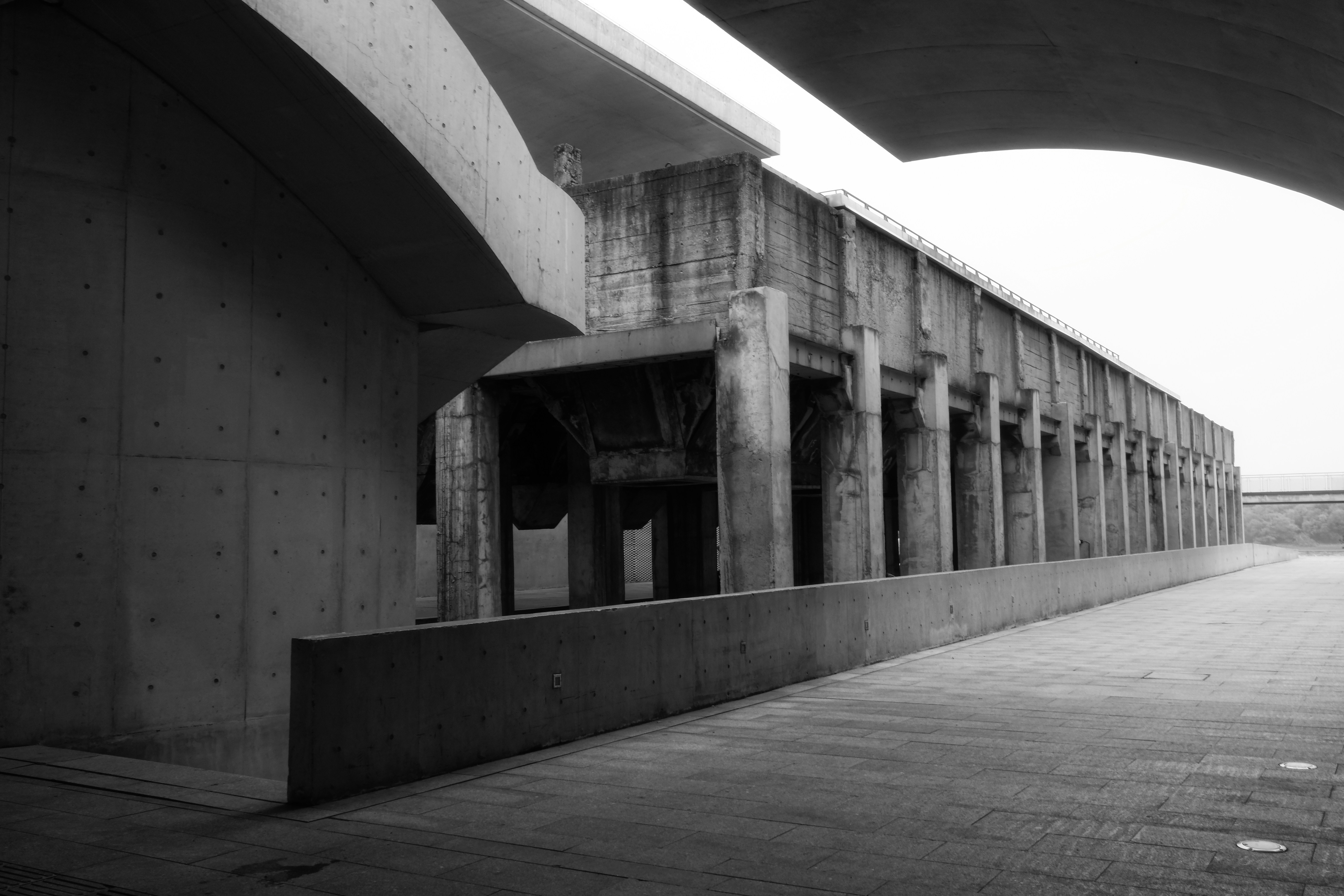 Brutalist concrete architecture with long walkway - Free Photo on Unsplash
