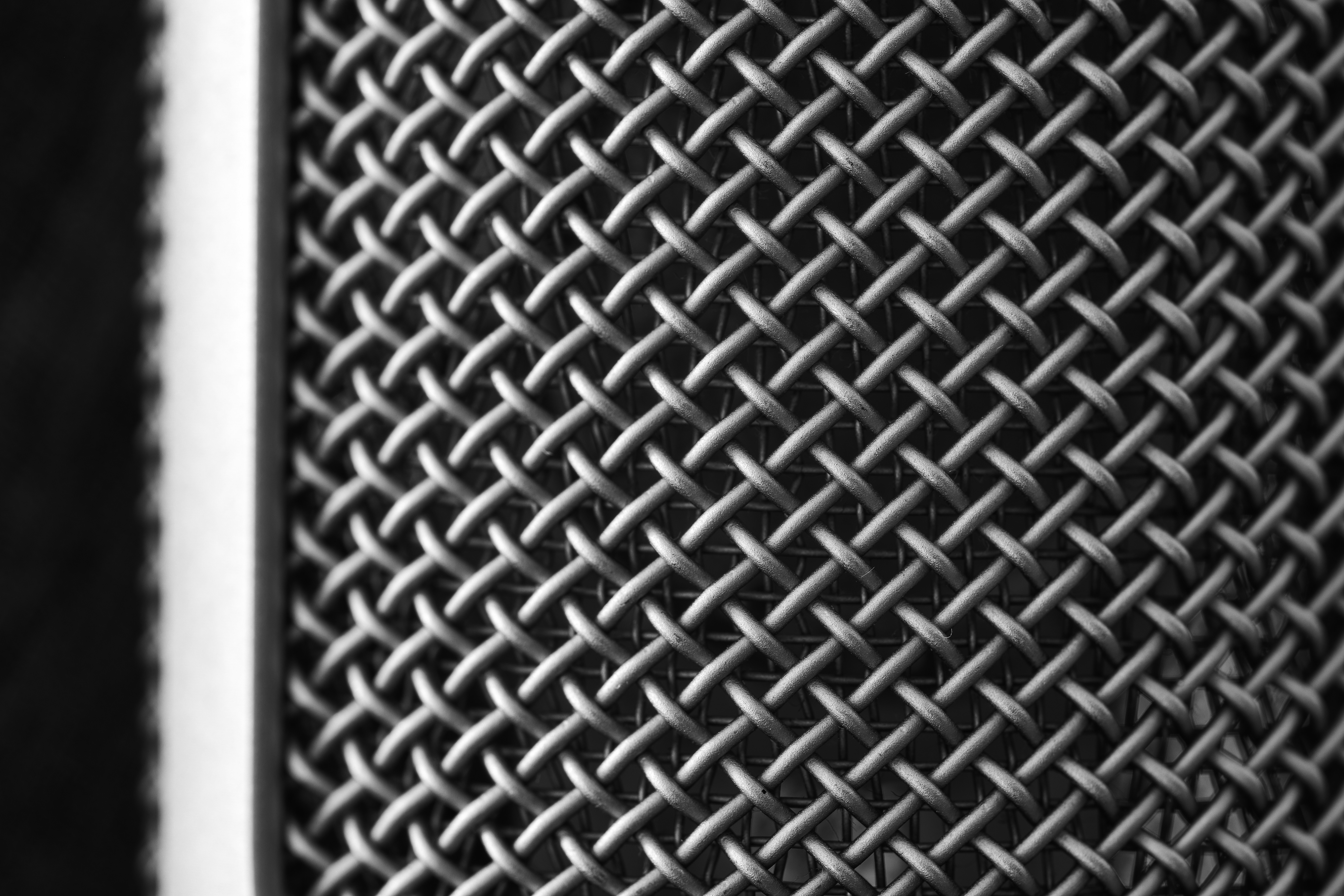 Black metal microphone mesh grille - Free Photo on Unsplash