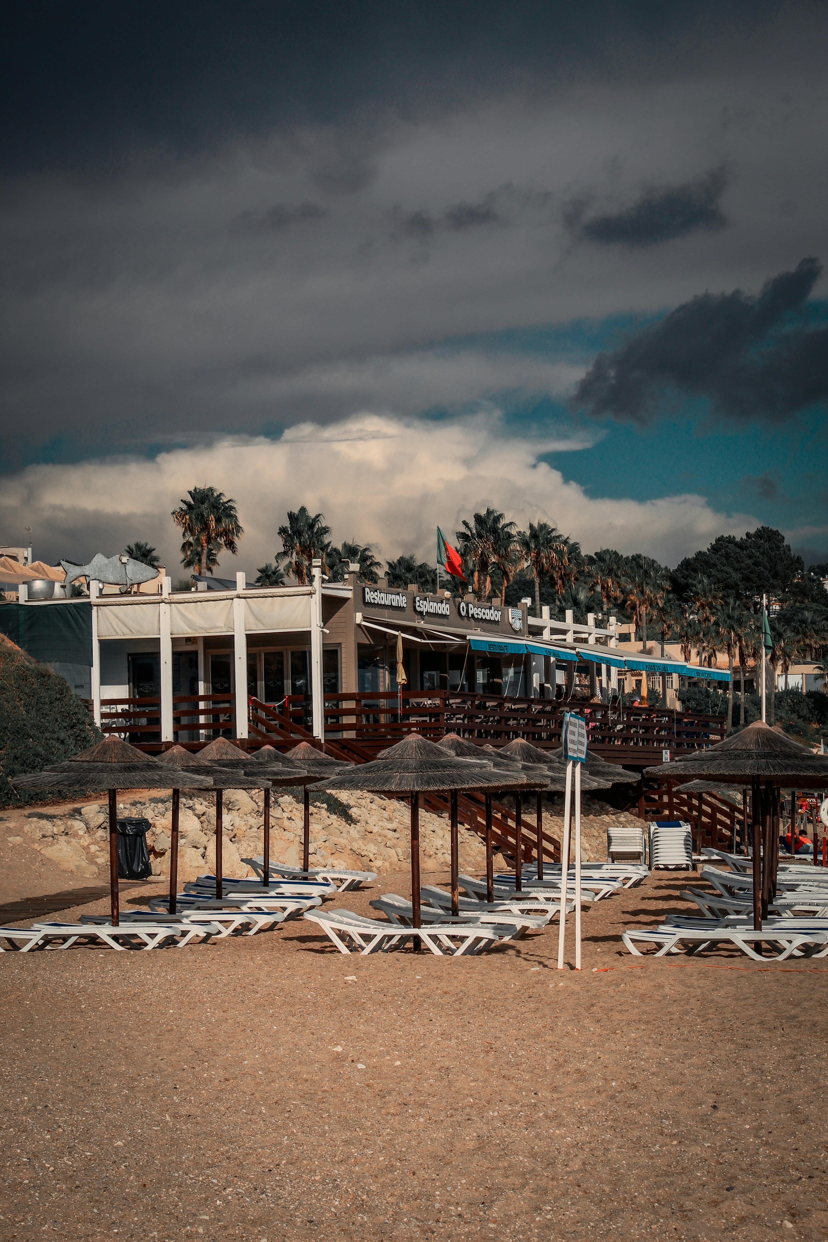 Beach restaurant with umbrellas in Portugal - Free Photo on Unsplash