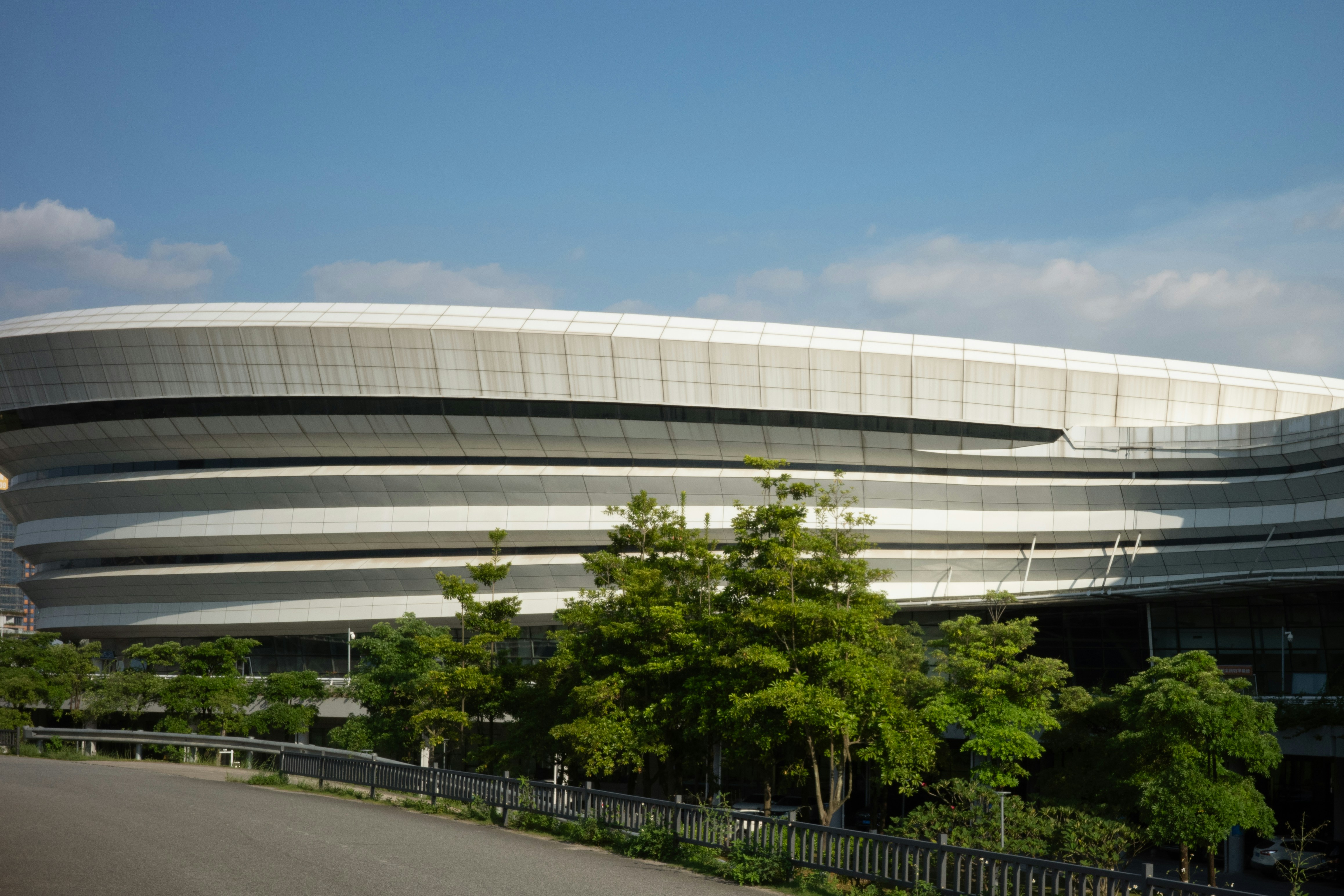 Modern white stadium with curved panels - Free Photo on Unsplash