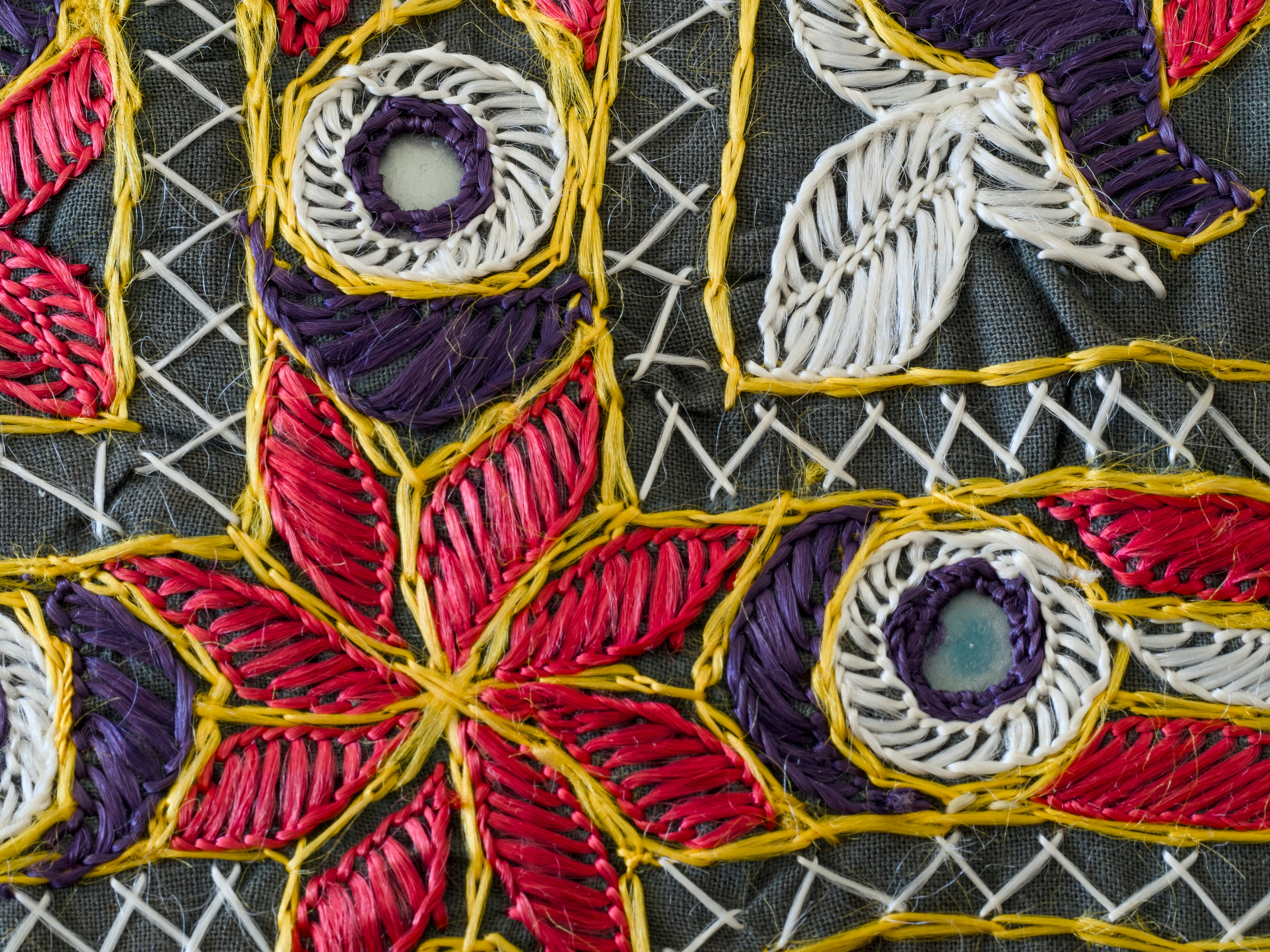 Intricate embroidery with mirrors and thread - Free Photo on Unsplash