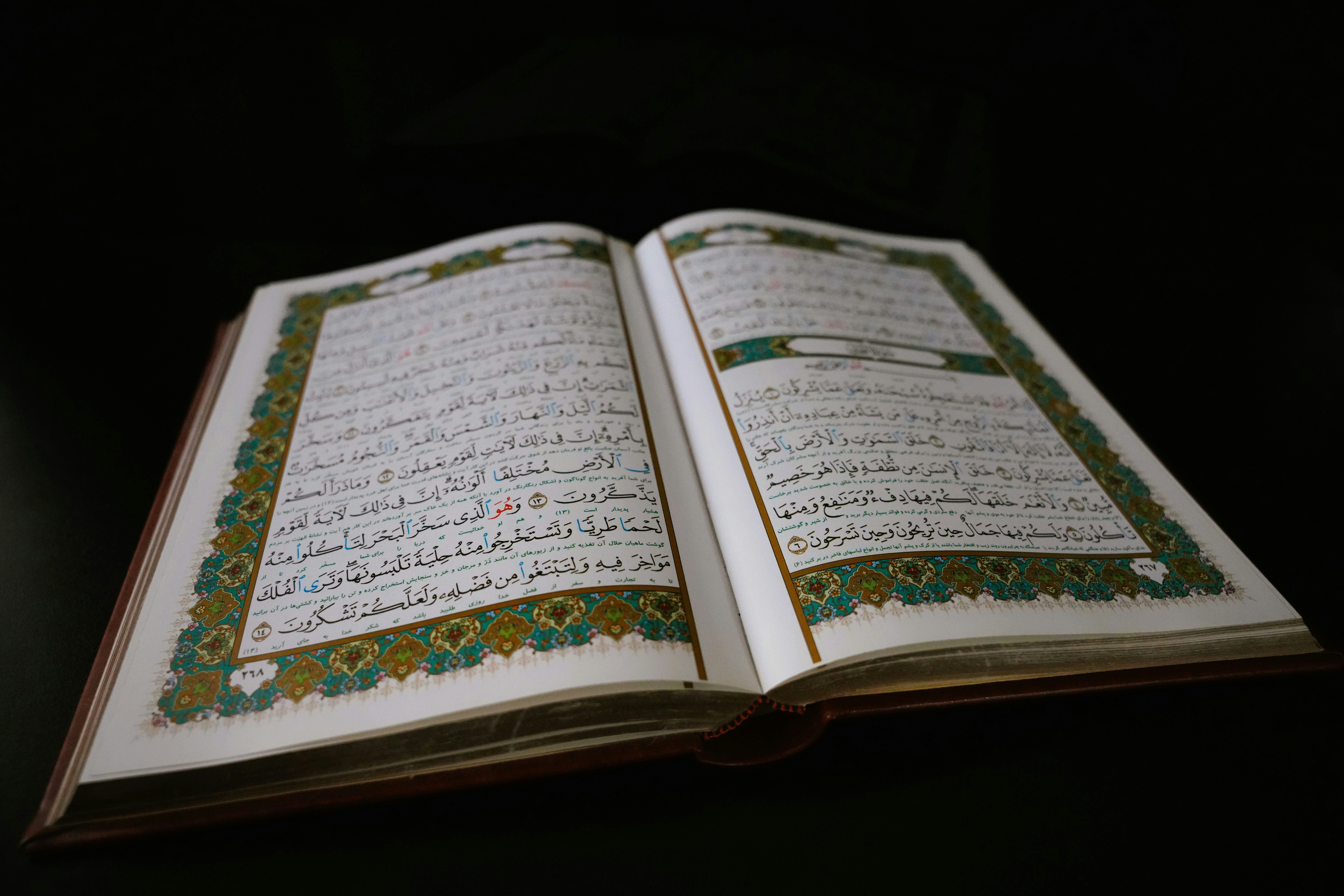 Open Quran with ornate floral borders - Free Photo on Unsplash