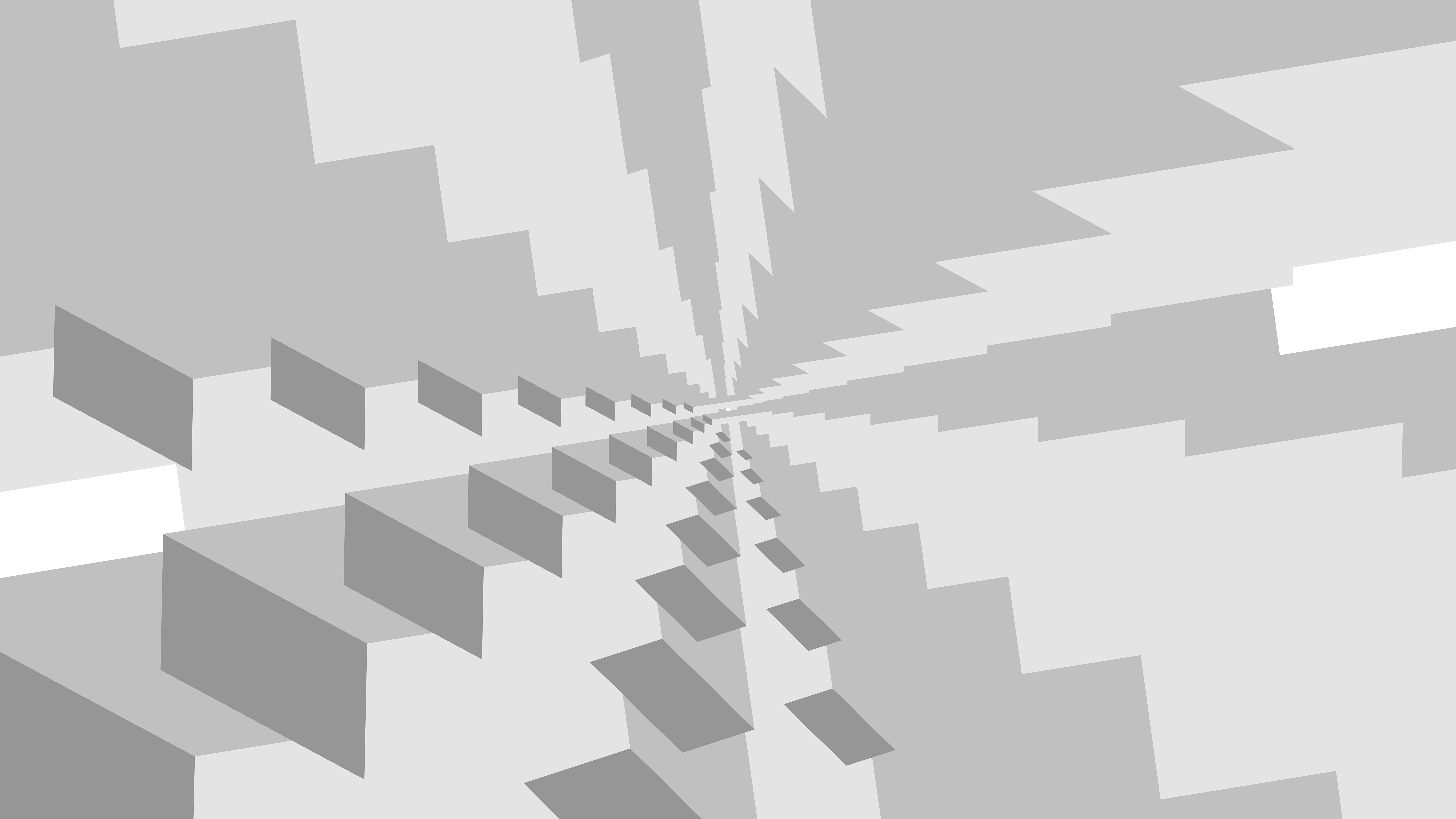 Geometric tunnel of grey blocks - Free Photo on Unsplash