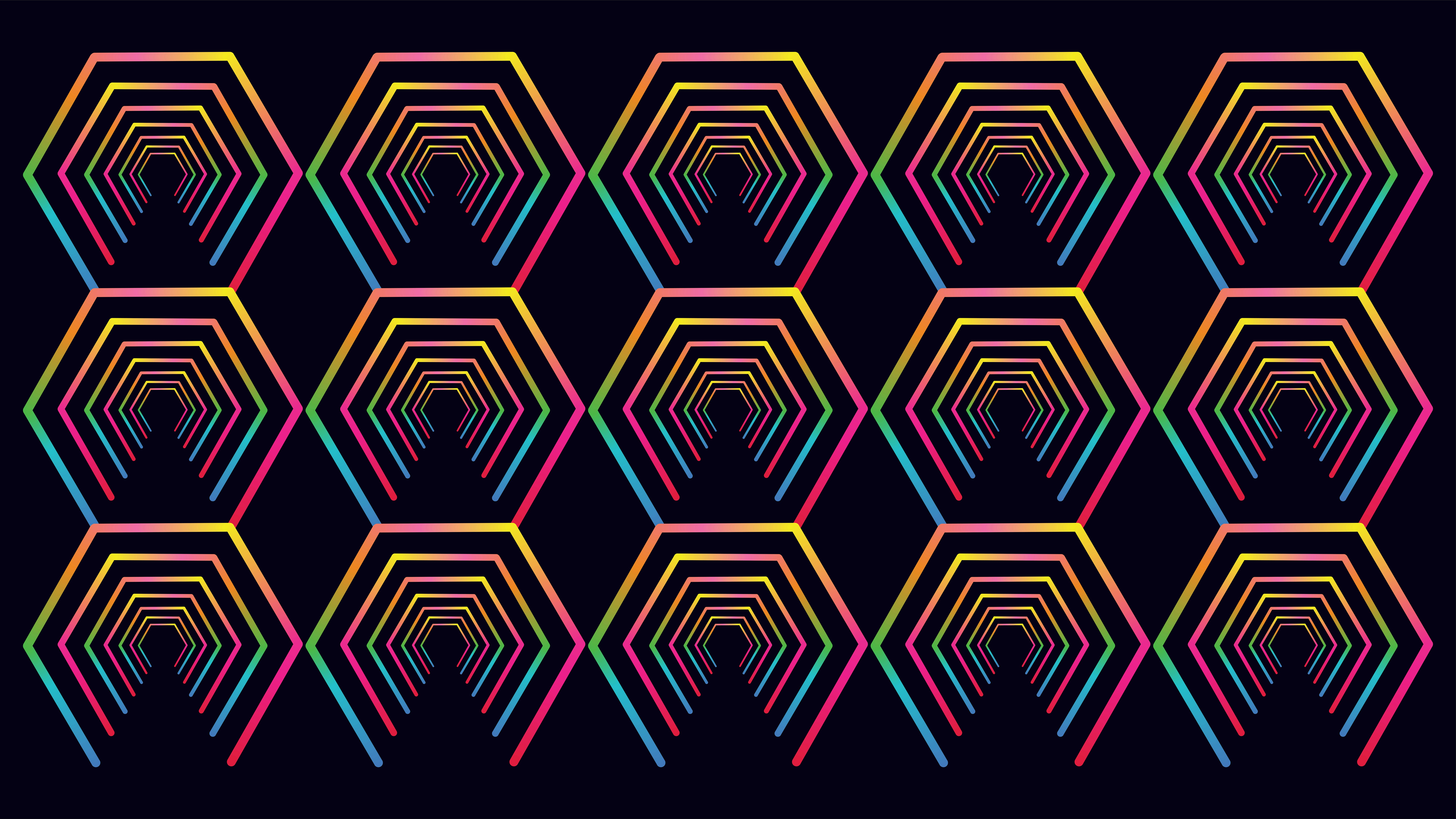 Colorful gradient hexagon pattern - Free Photo on Unsplash