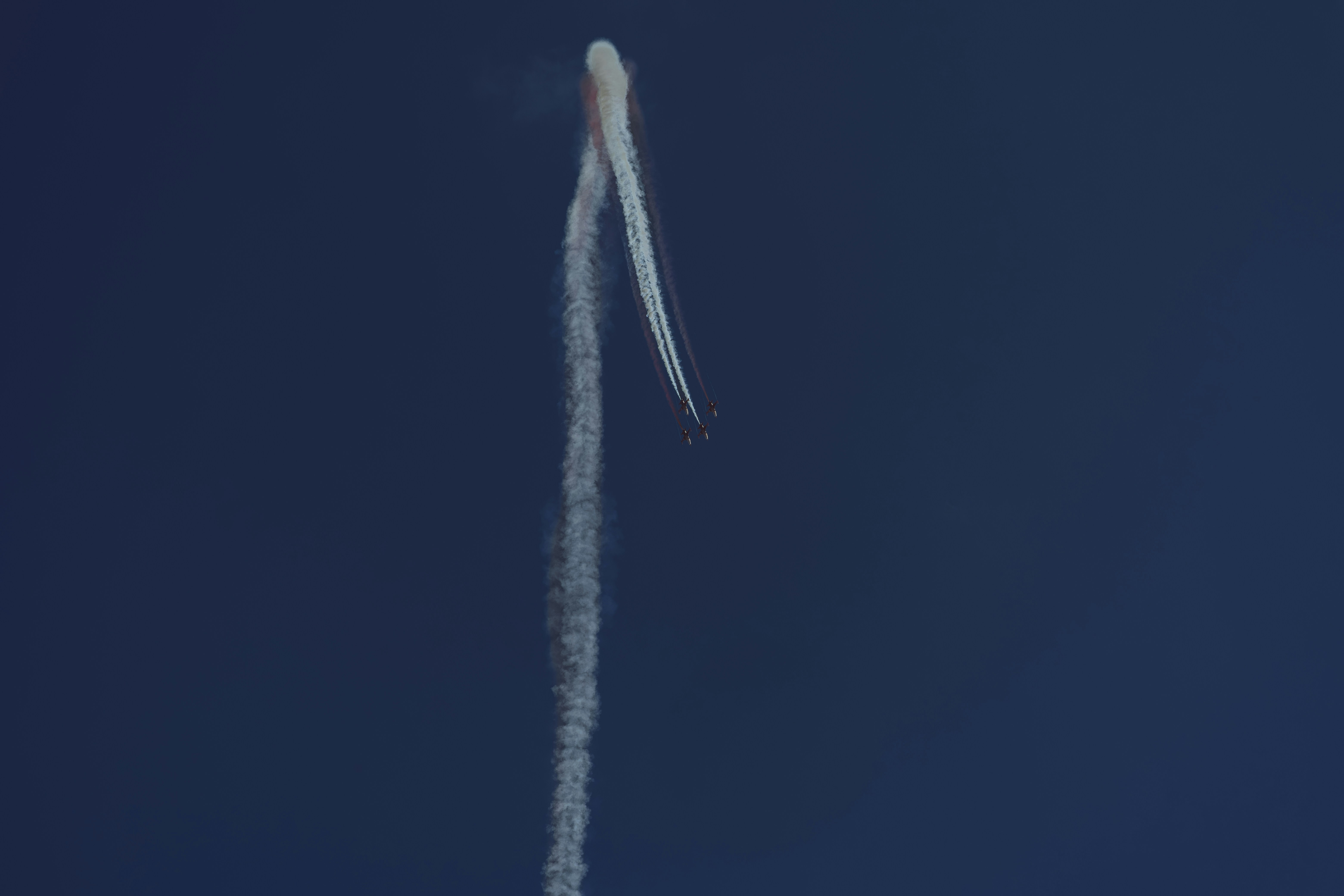 Jet aircraft formation climbing with smoke - Free Photo on Unsplash