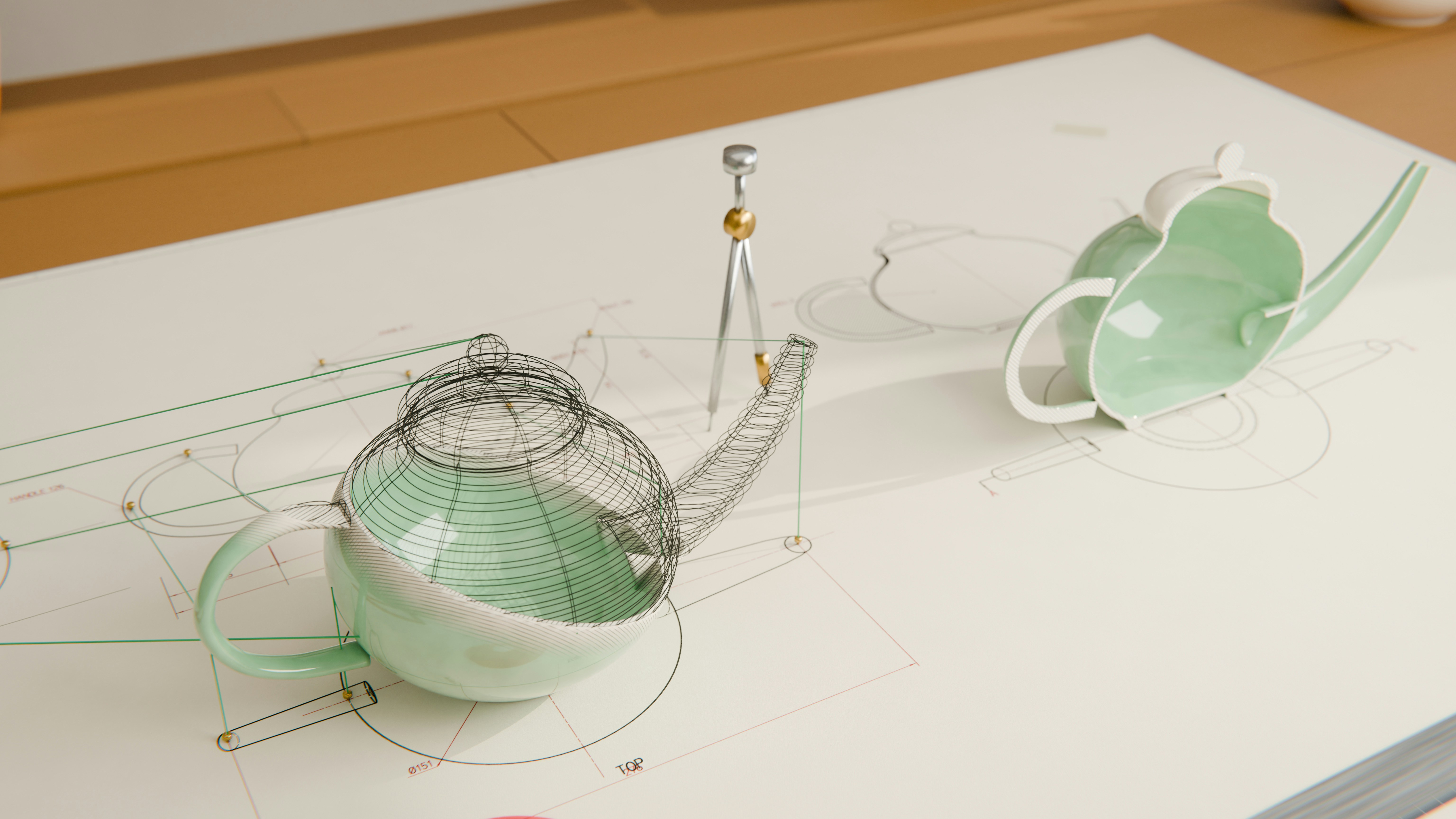 Wireframe and cross-section teapot design - Free Photo on Unsplash