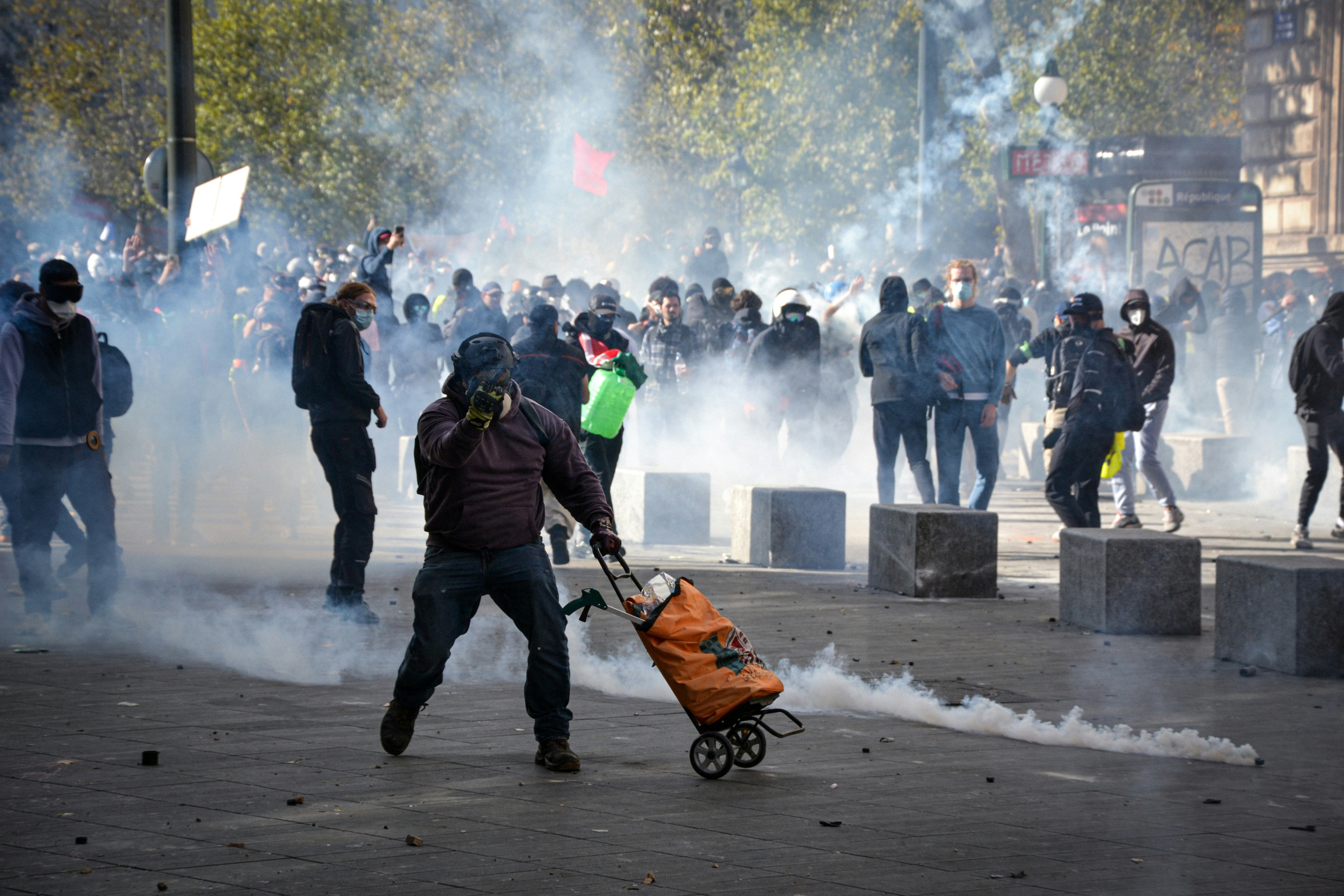Paris Bans Protests as Unrest Deepens and Police Sue State
