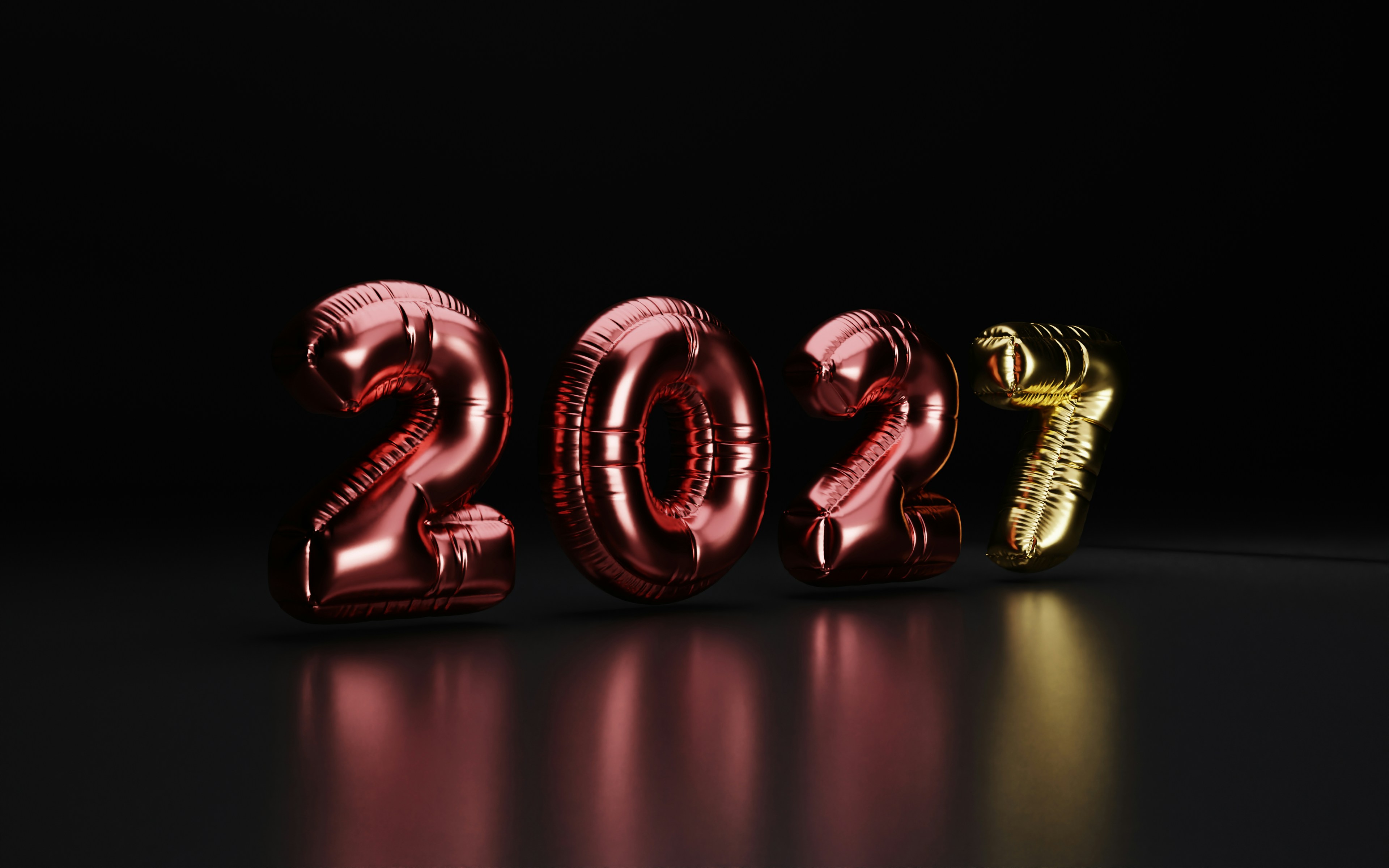 Metallic red and gold 2027 balloons - Free Photo on Unsplash