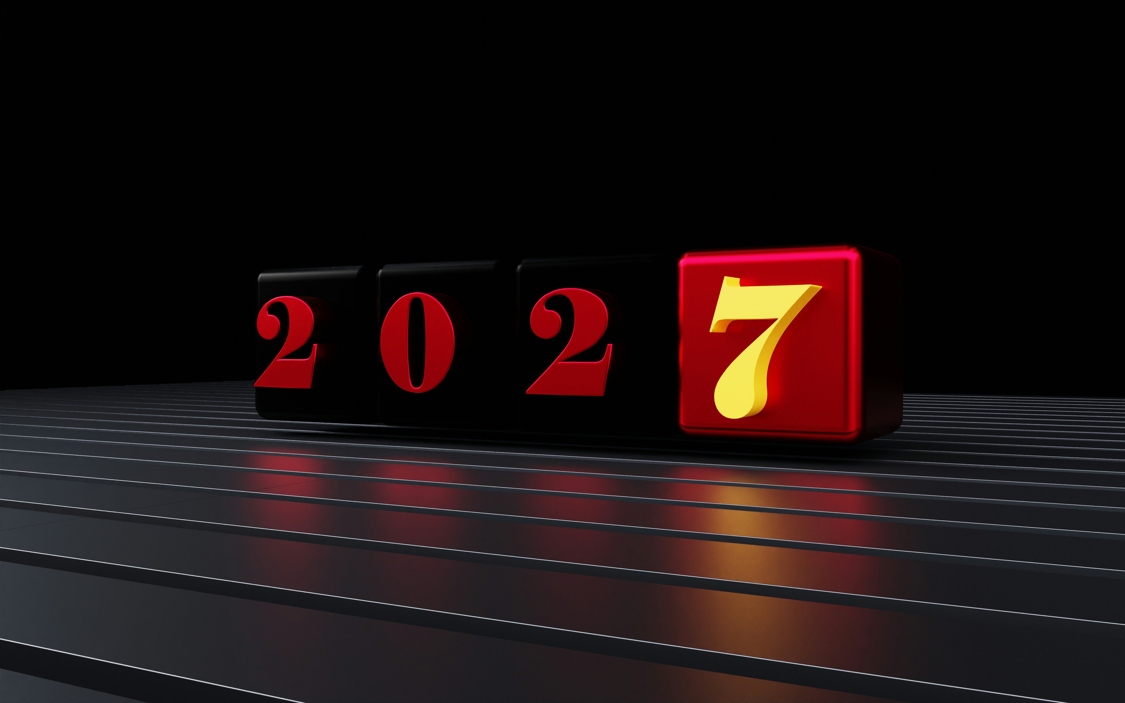 2027 year on black blocks - Free Photo on Unsplash