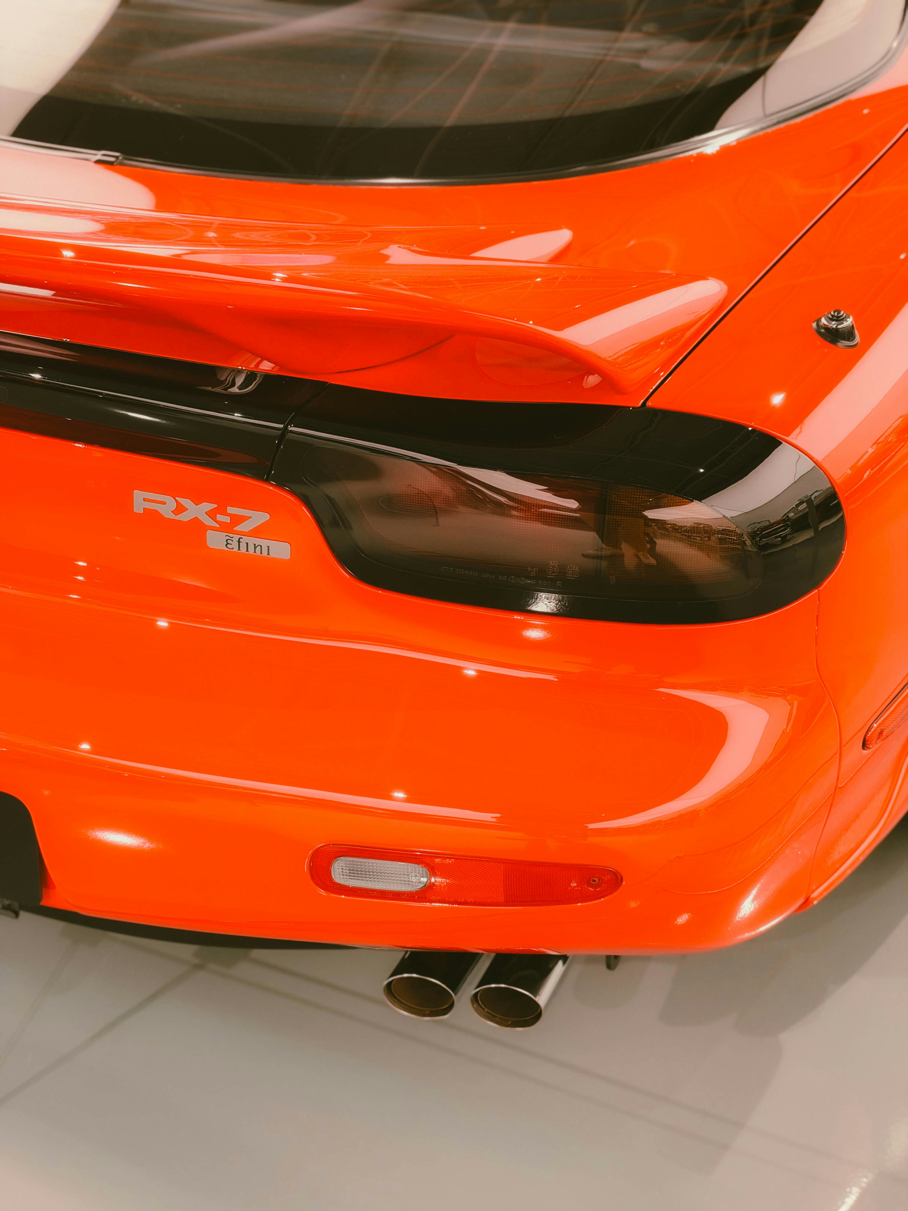 Orange Mazda RX-7 sports car rear - Free Photo on Unsplash