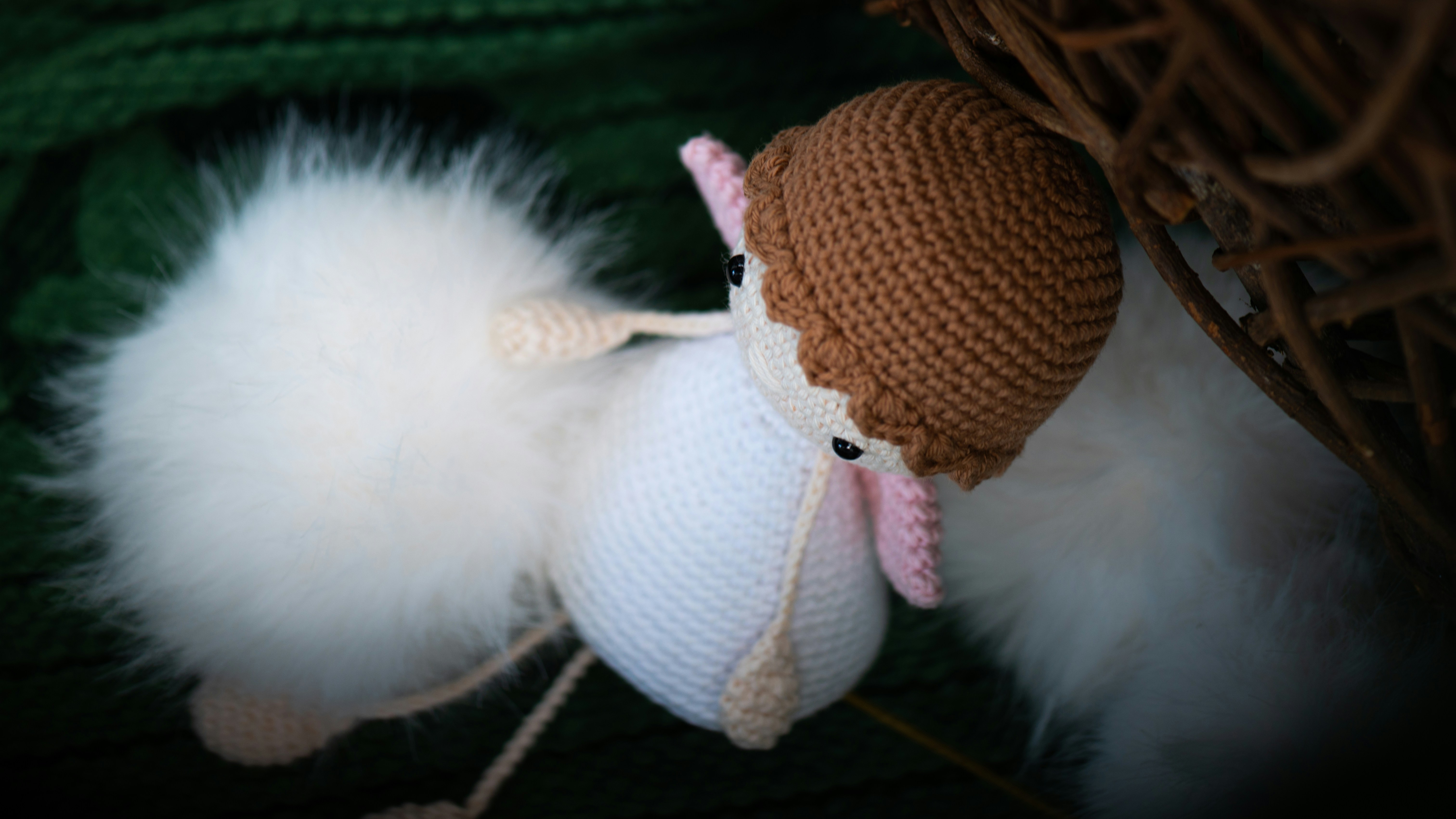 Crocheted angel doll with white wings - Free Photo on Unsplash