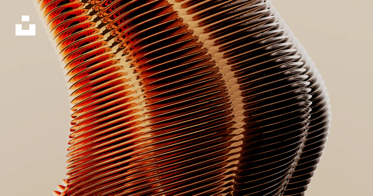 License Abstract Form Curved abstract form with copper ridges - Free Photo on Unsplash